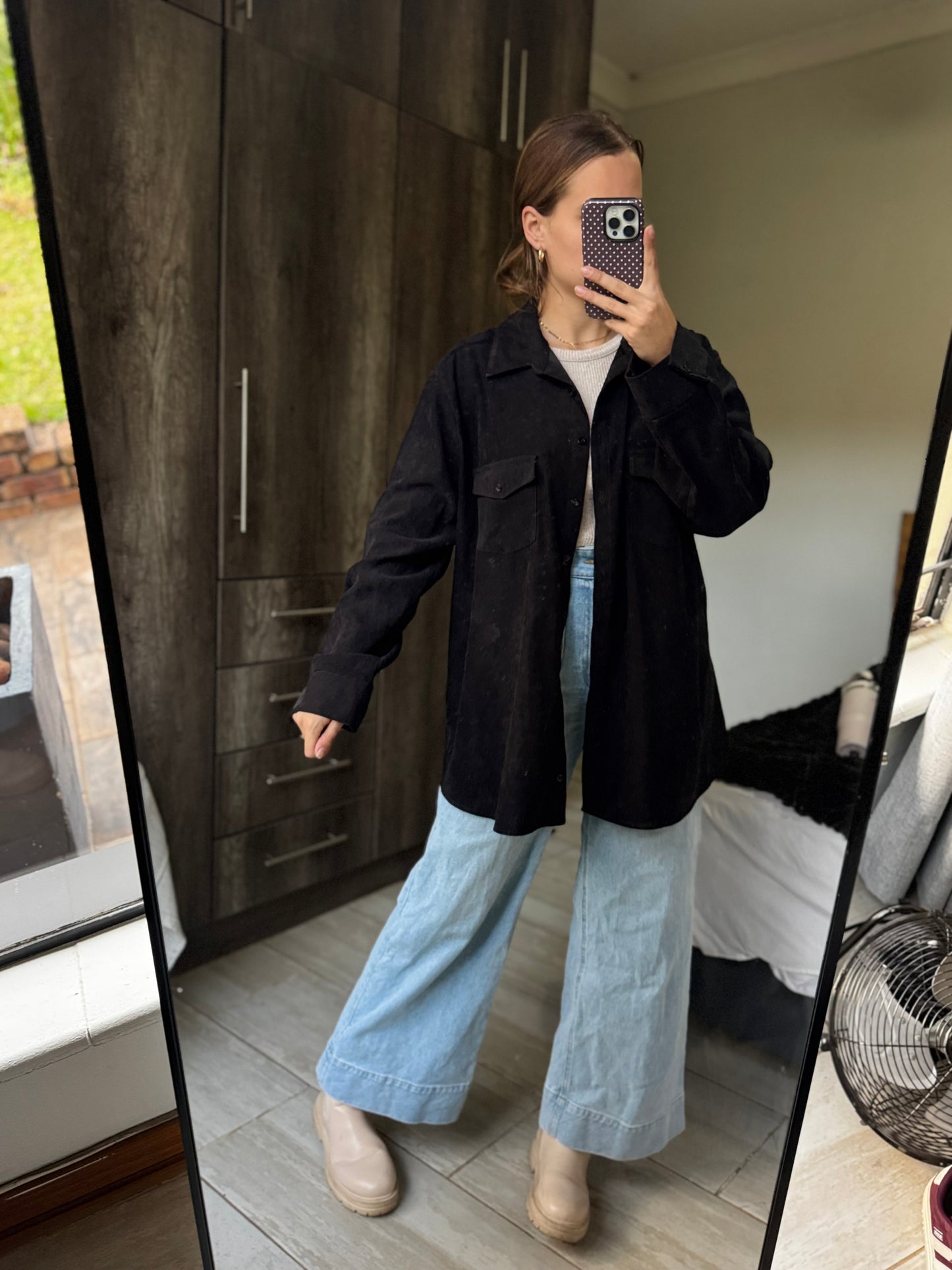 Black suede jacket (T)