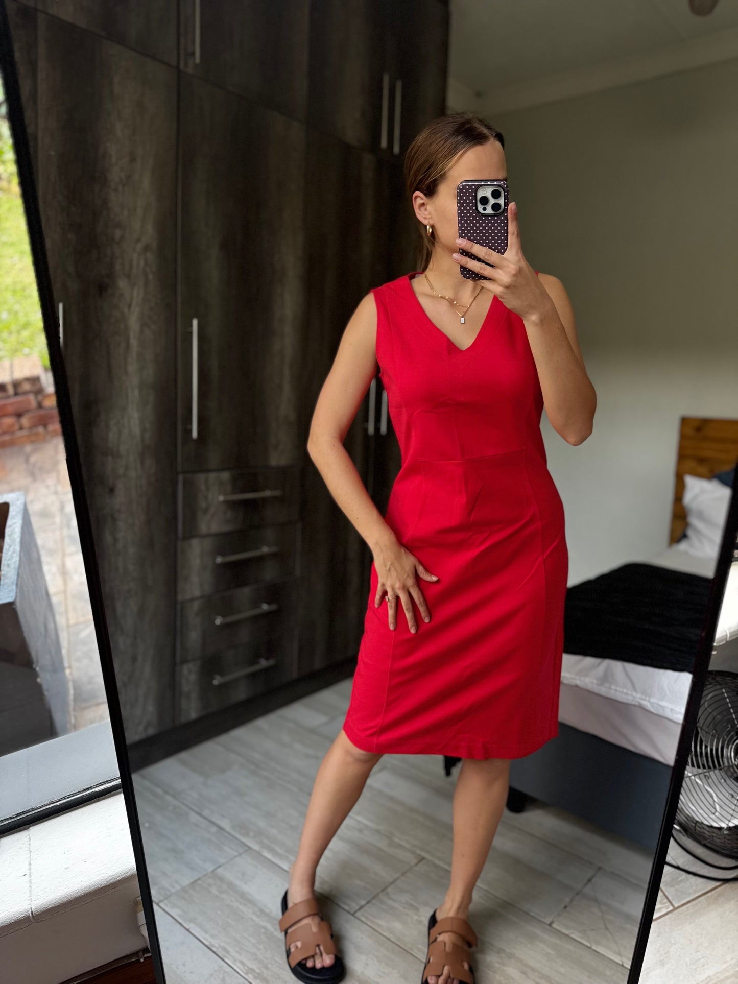 Trenery red dress (F)