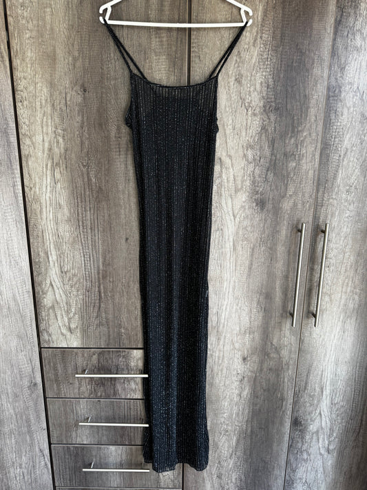 Black glitter sheer dress (N)