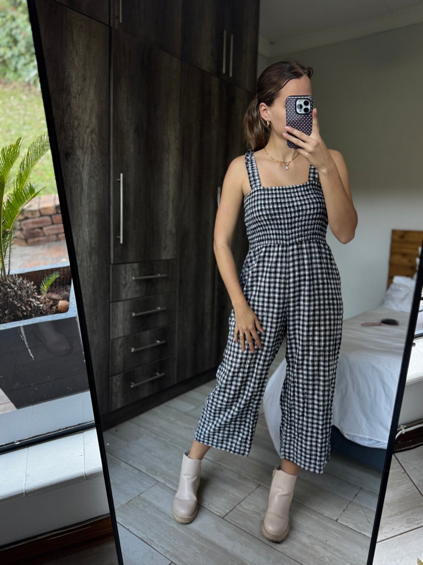 Cotton on checkered jumpsuit (SS)