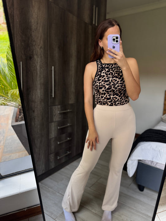 Cream ribbed pants (OO)