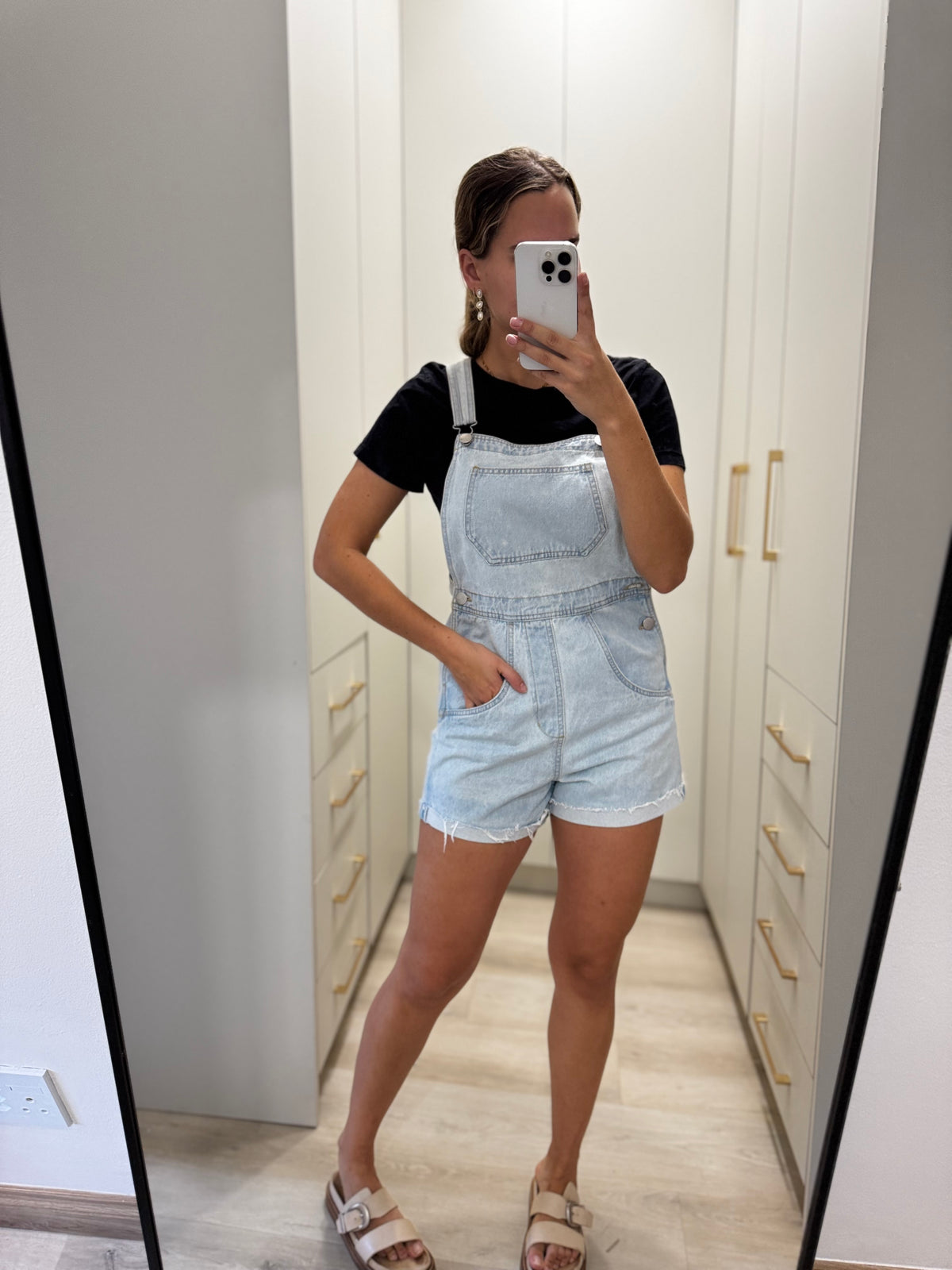 Cotton on denim dungaree (K)