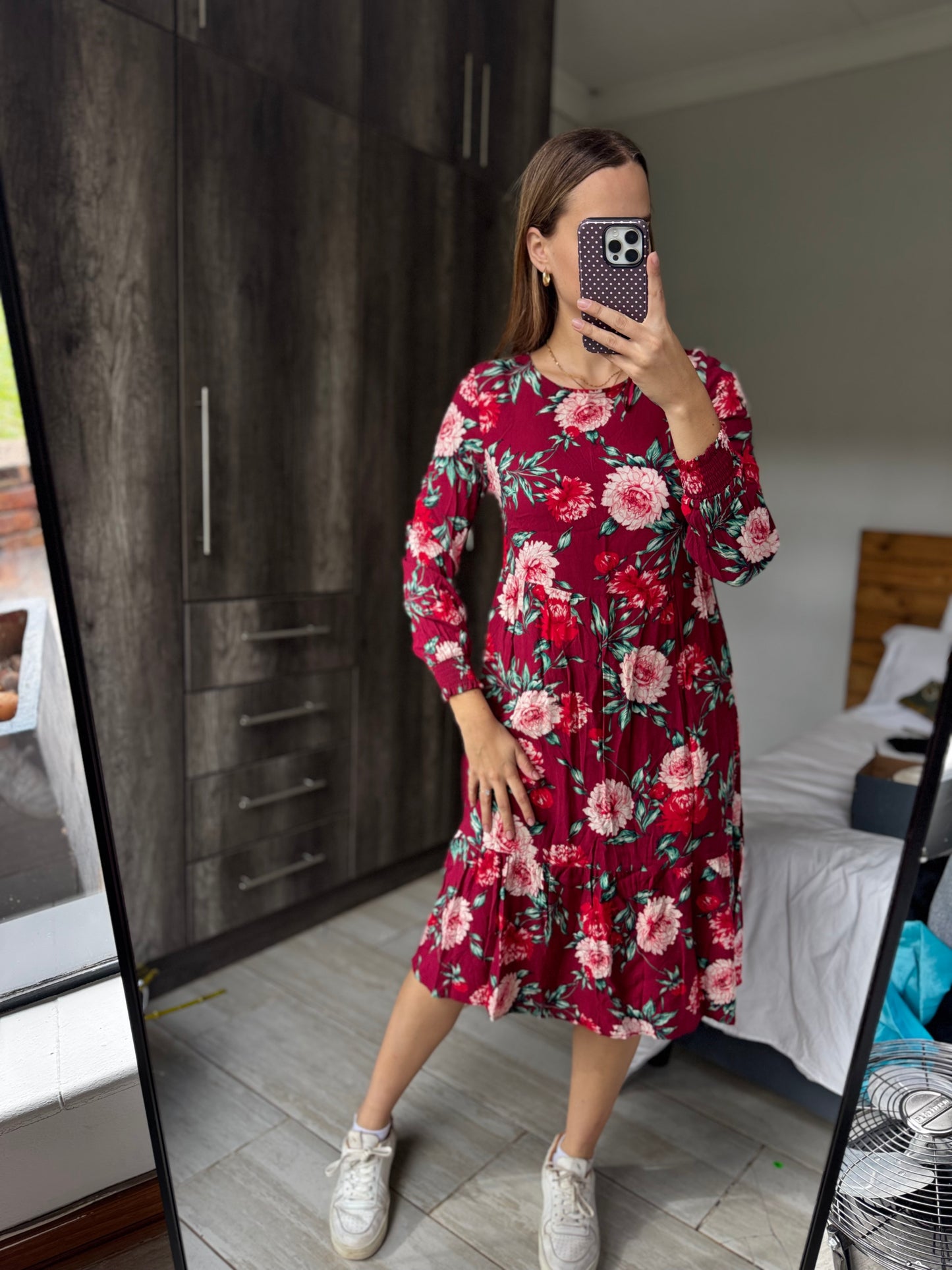 Red floral dress (GG)