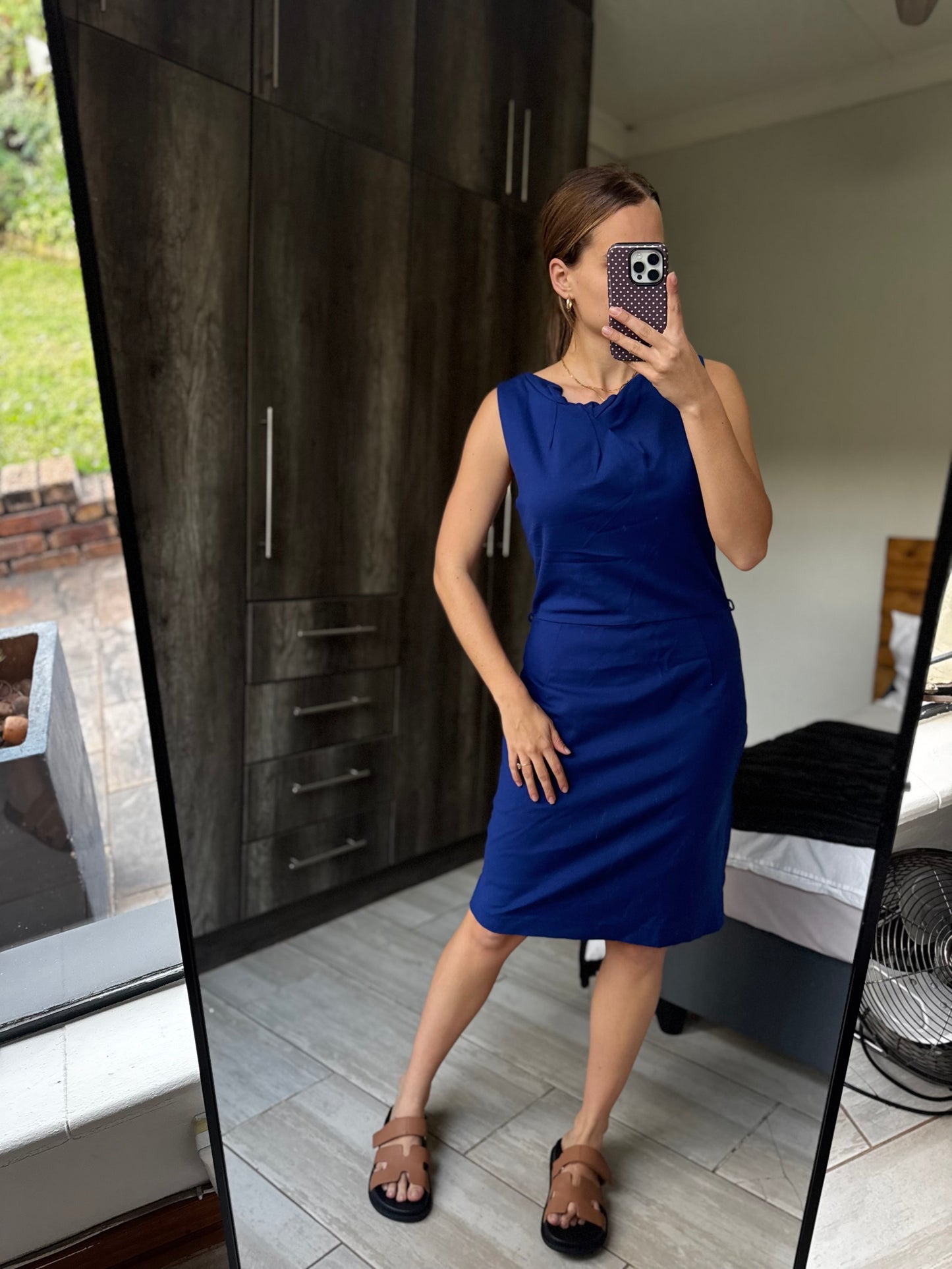 Mango blue dress (F)