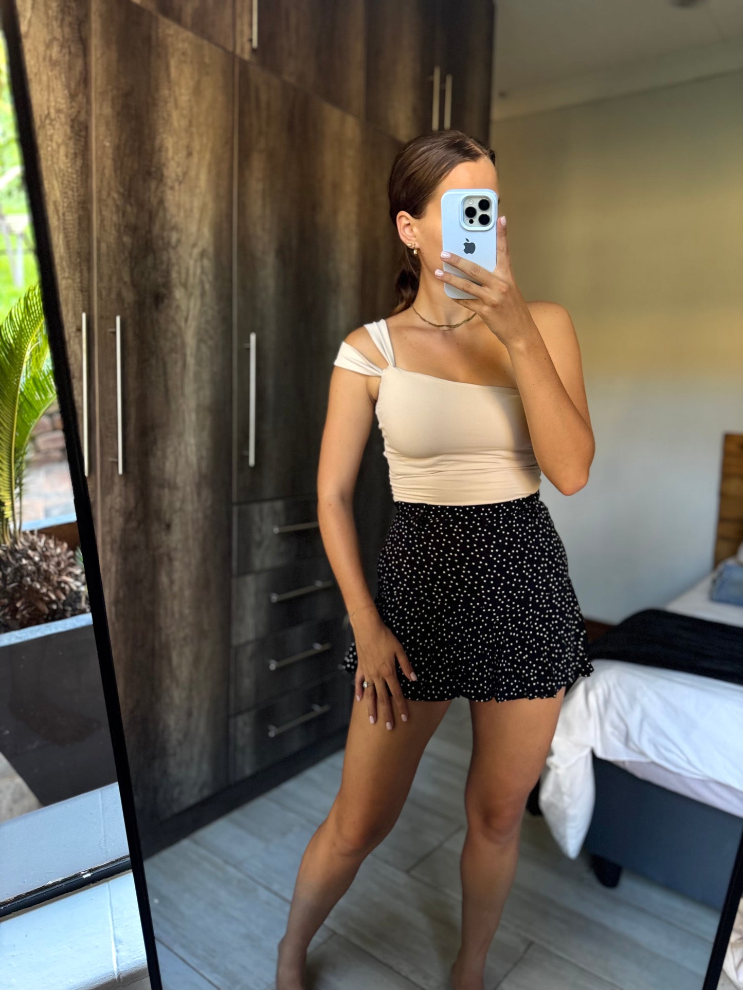 ZARA polka dot skort (PP)