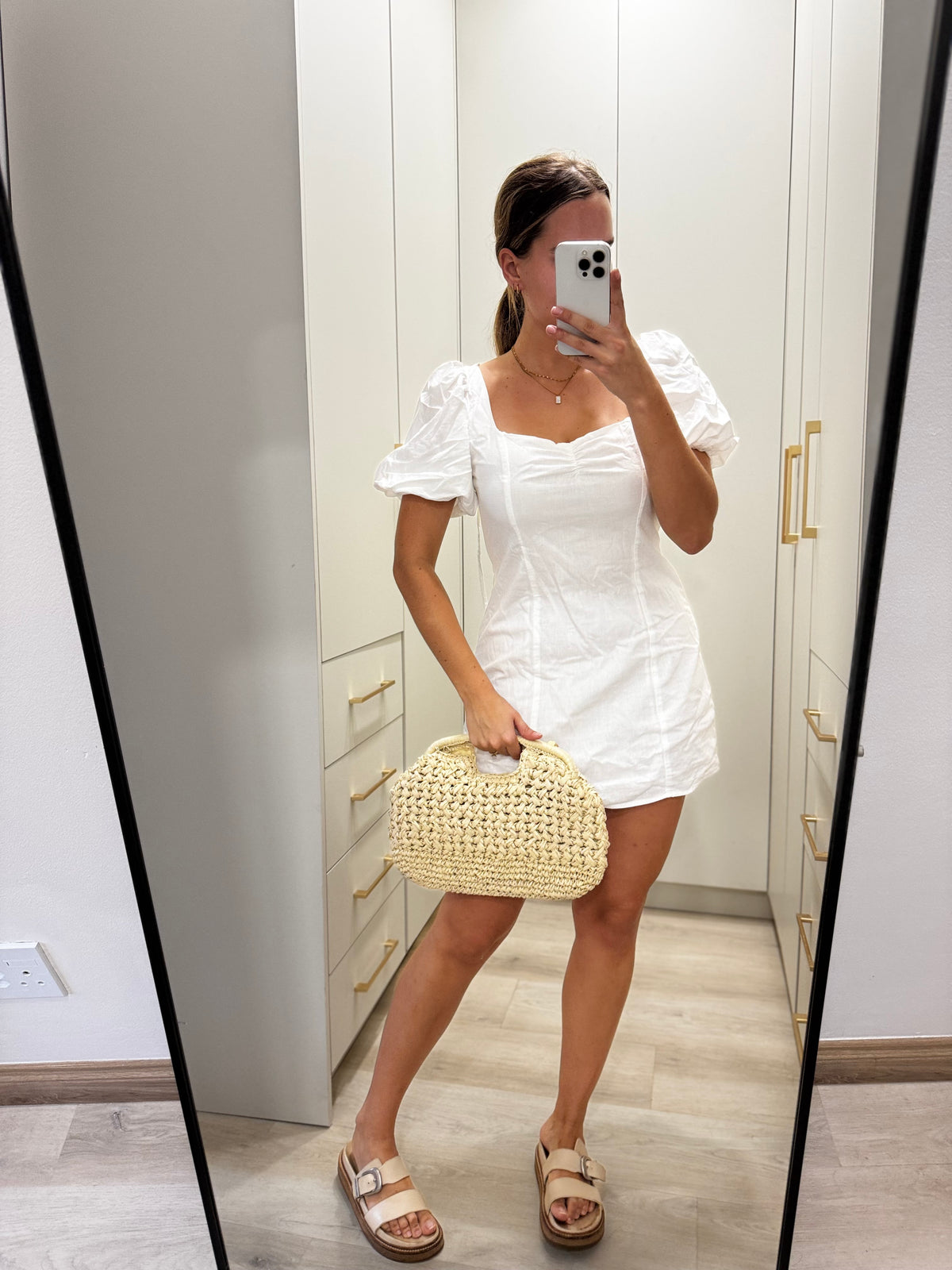 H&M white dress