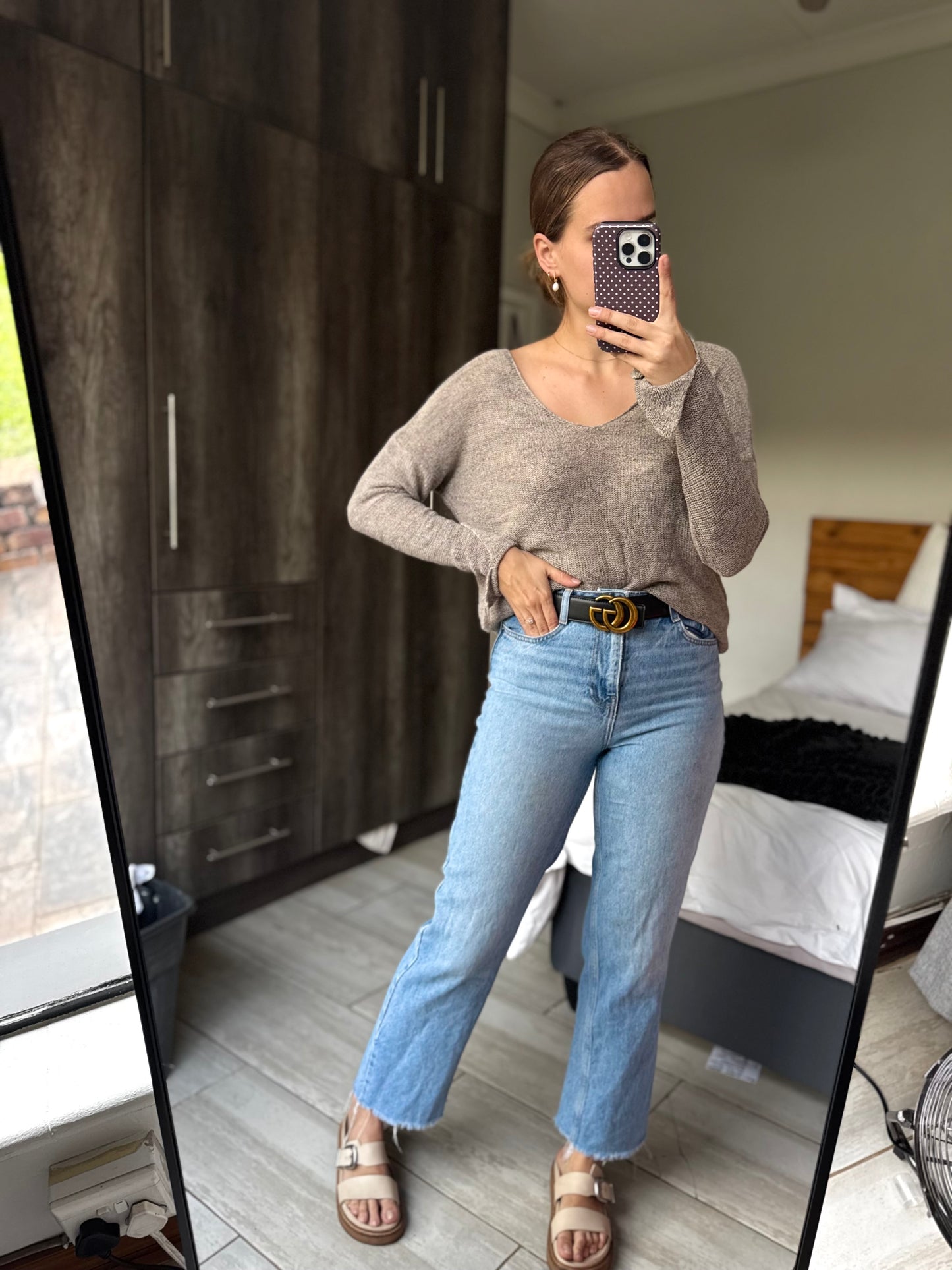 ZARA brown knit (W)