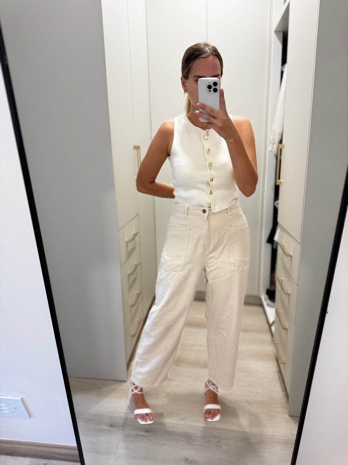 DESRAY cream pants (X1)