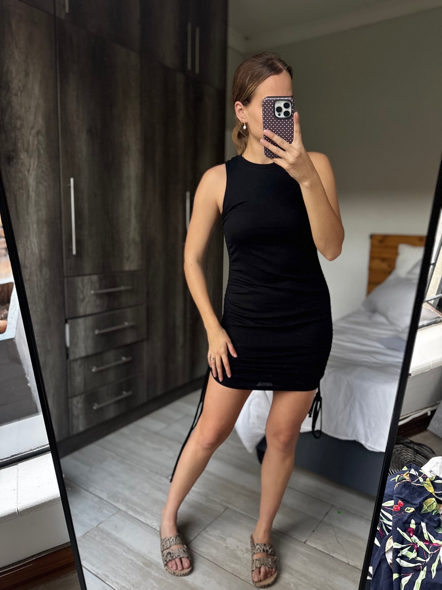 Black ribbed dress (AA)