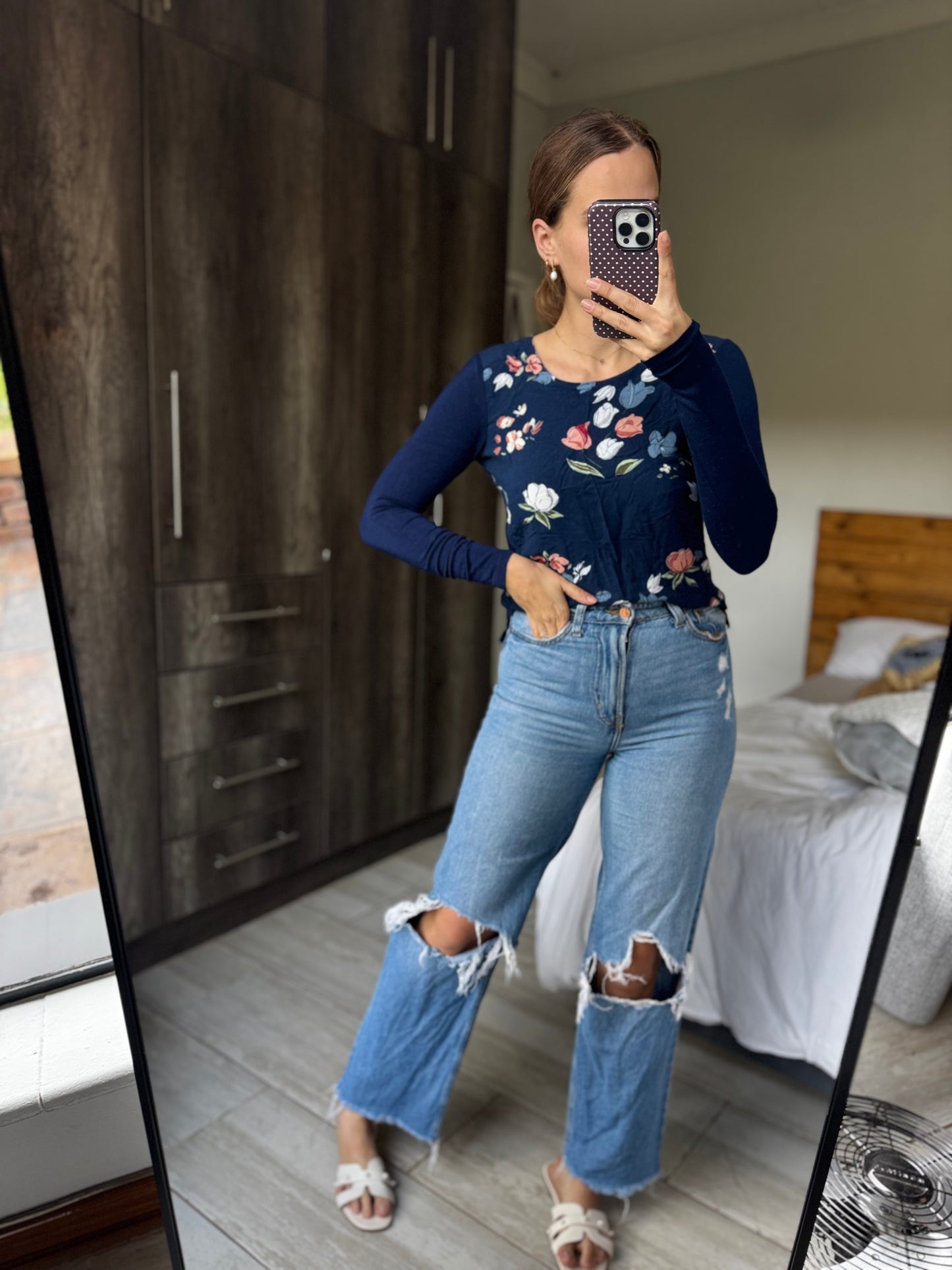 Rare Earth floral top (K)