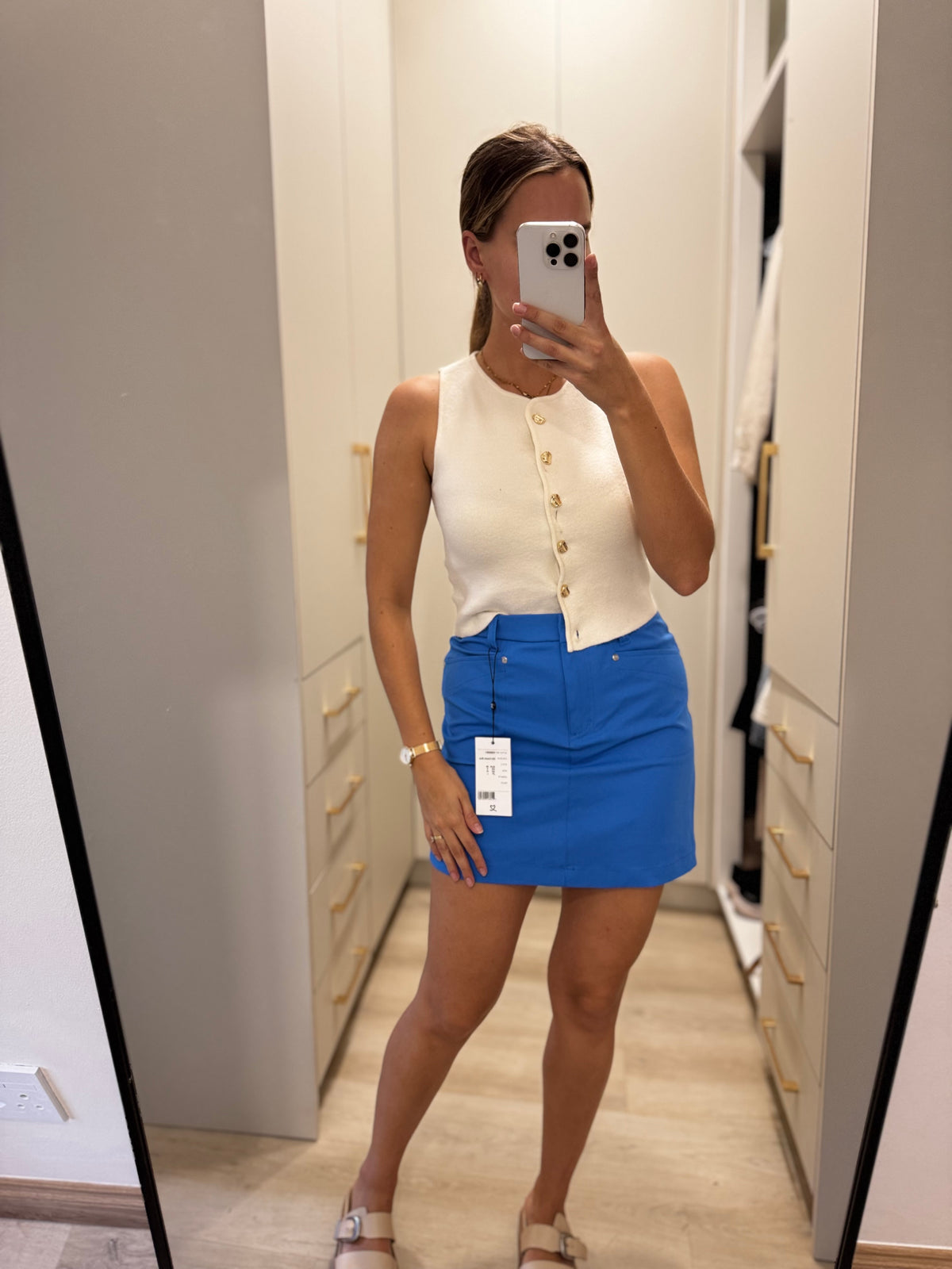 Brand New blue skort (C)