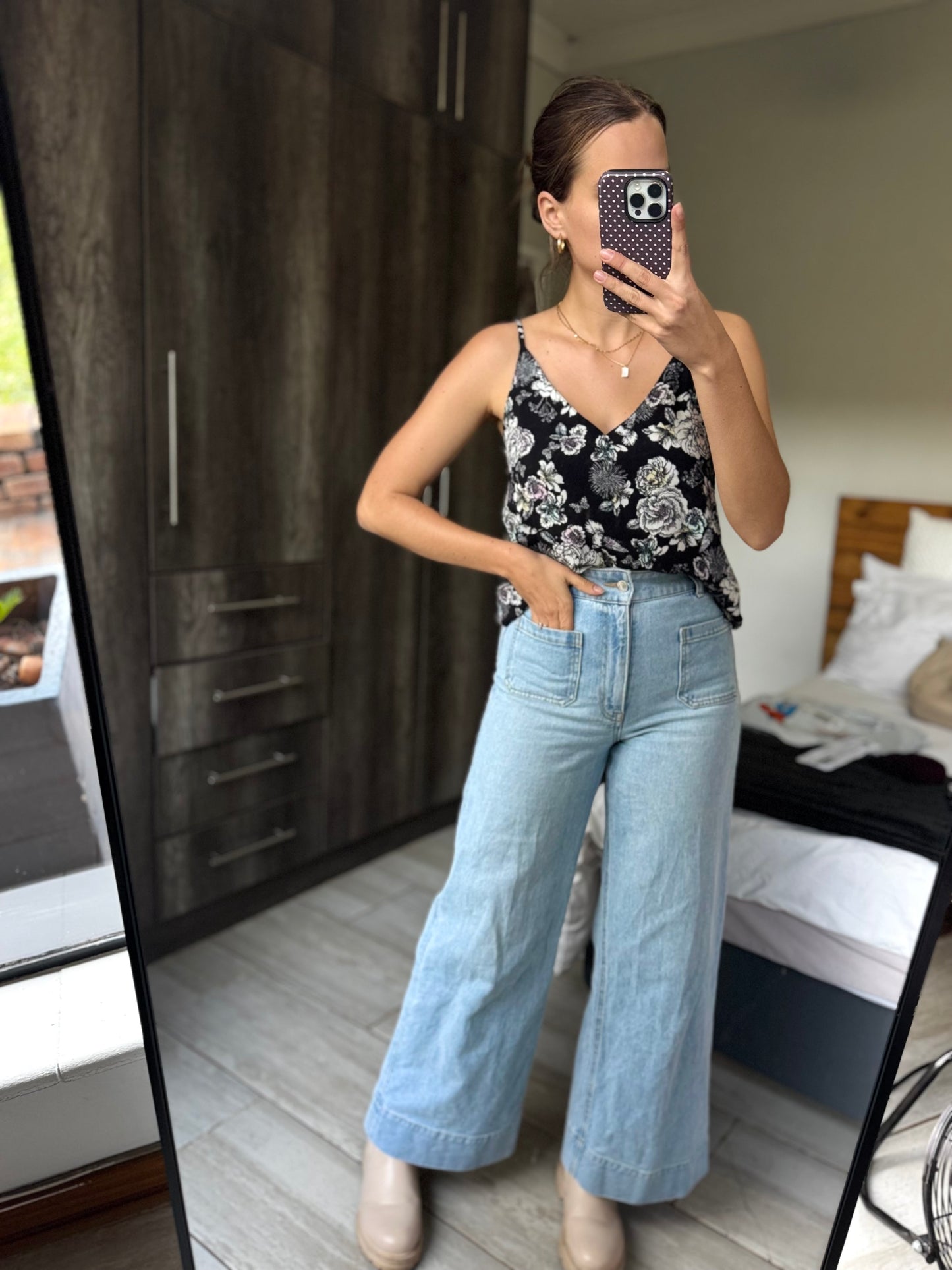 Cotton on floral cami (A)