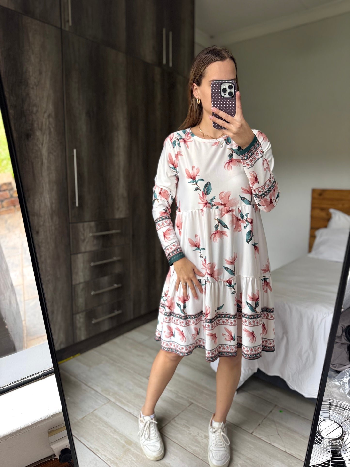 White floral dress (Q)