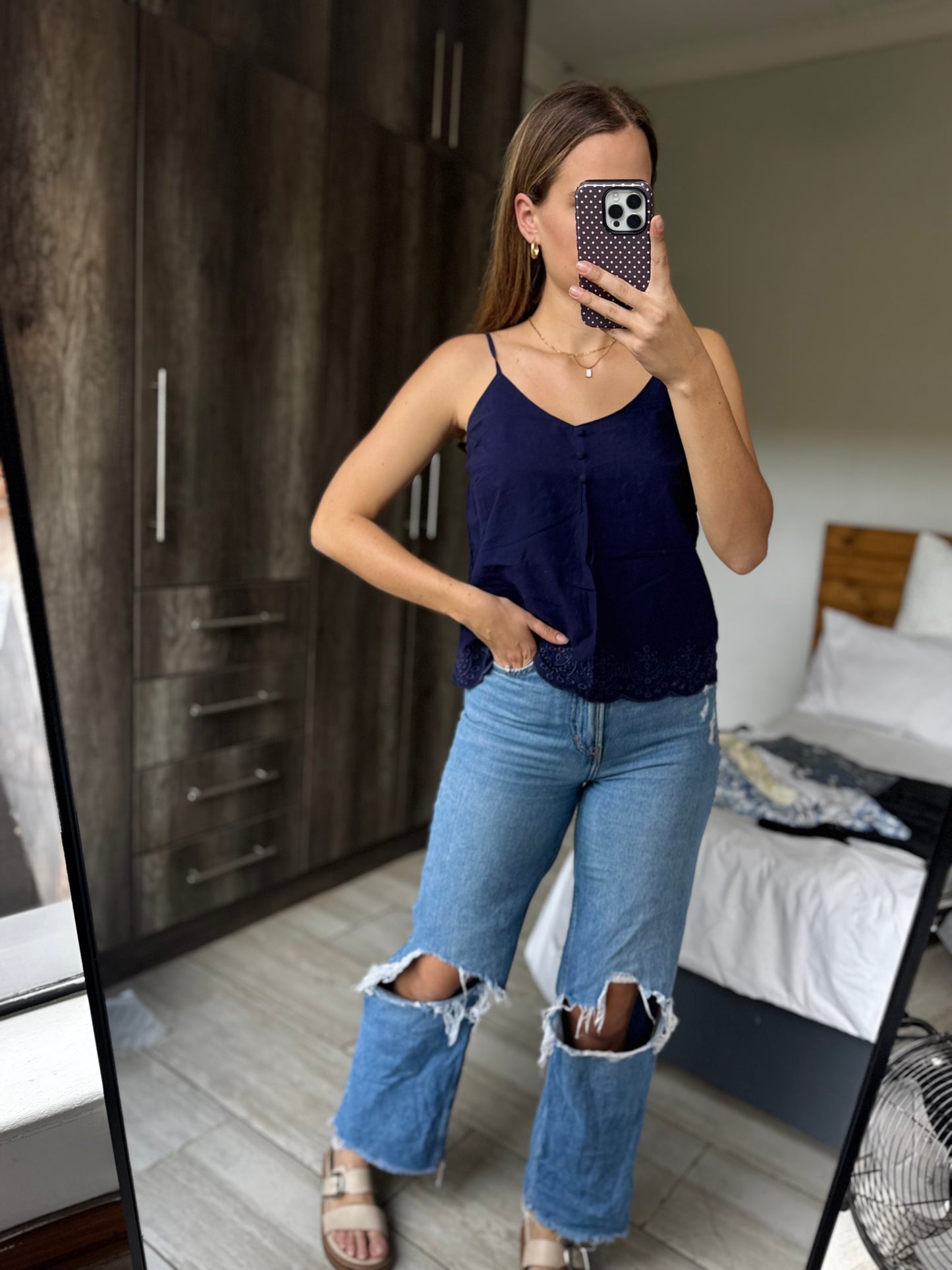 Navy top (G)