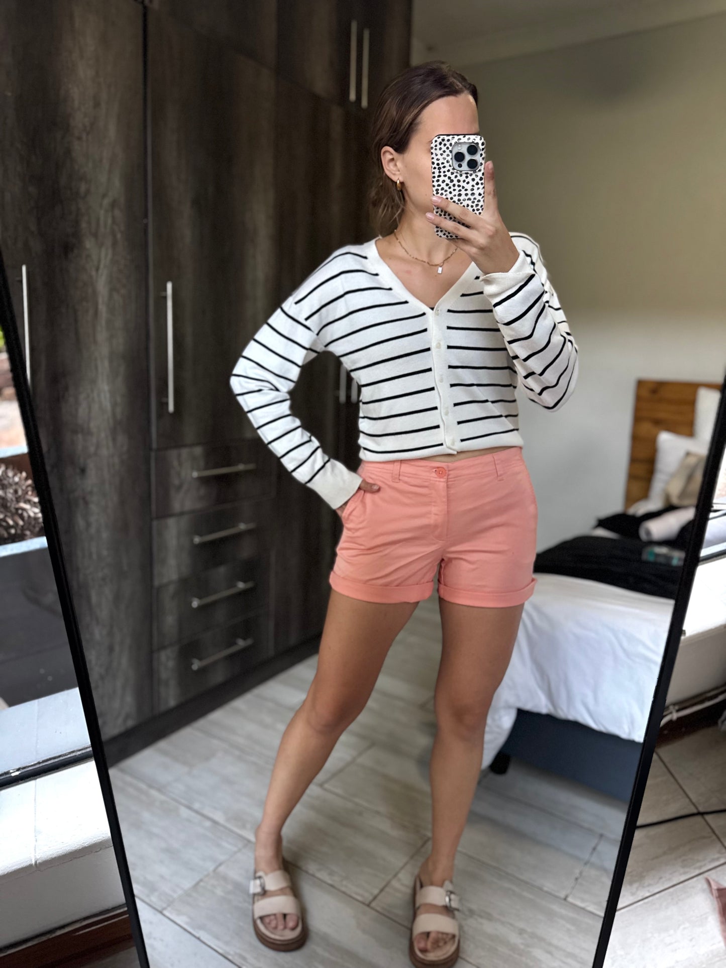 Woolworths peach shorts (EE)