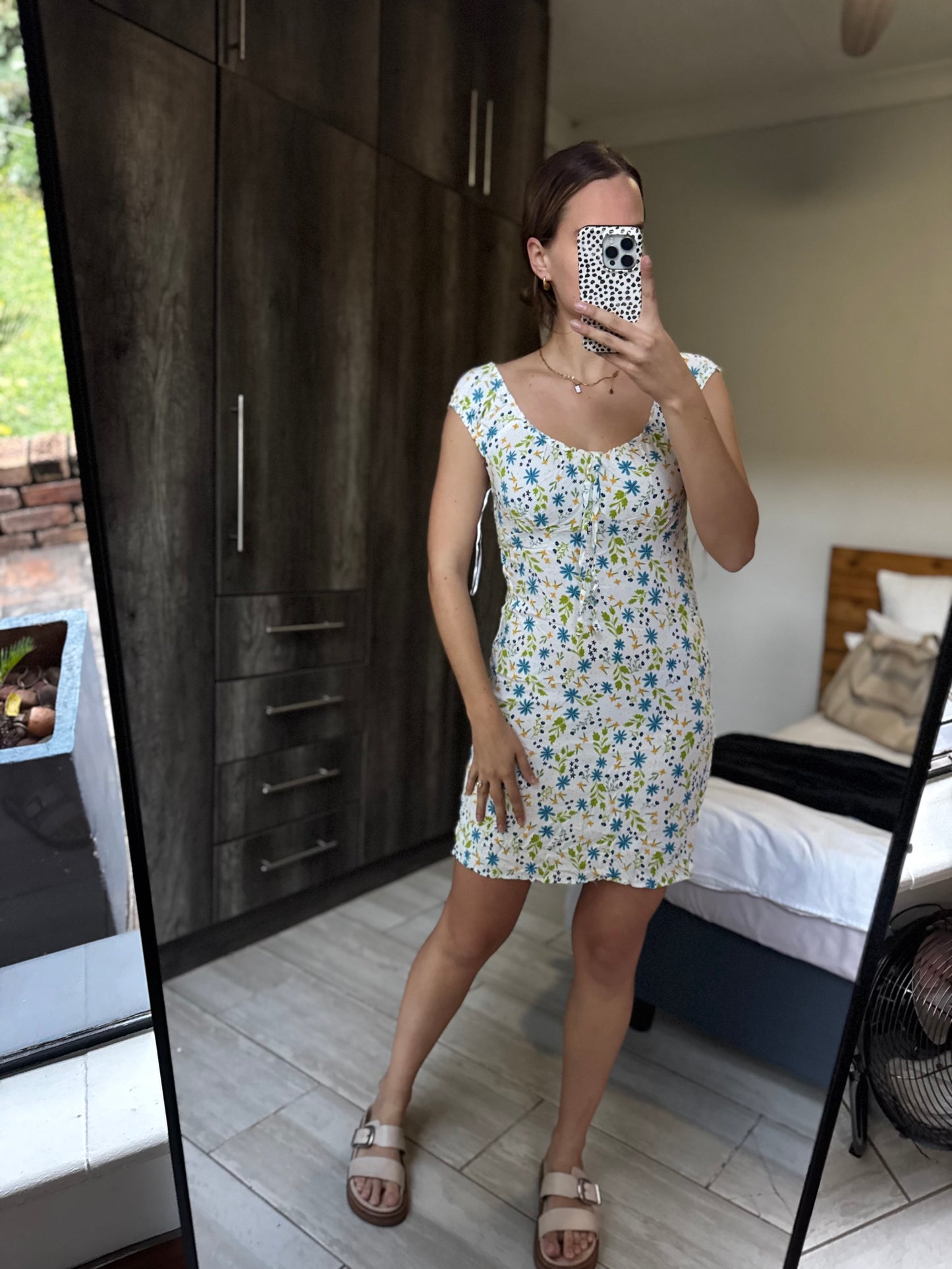White floral dress (AA)