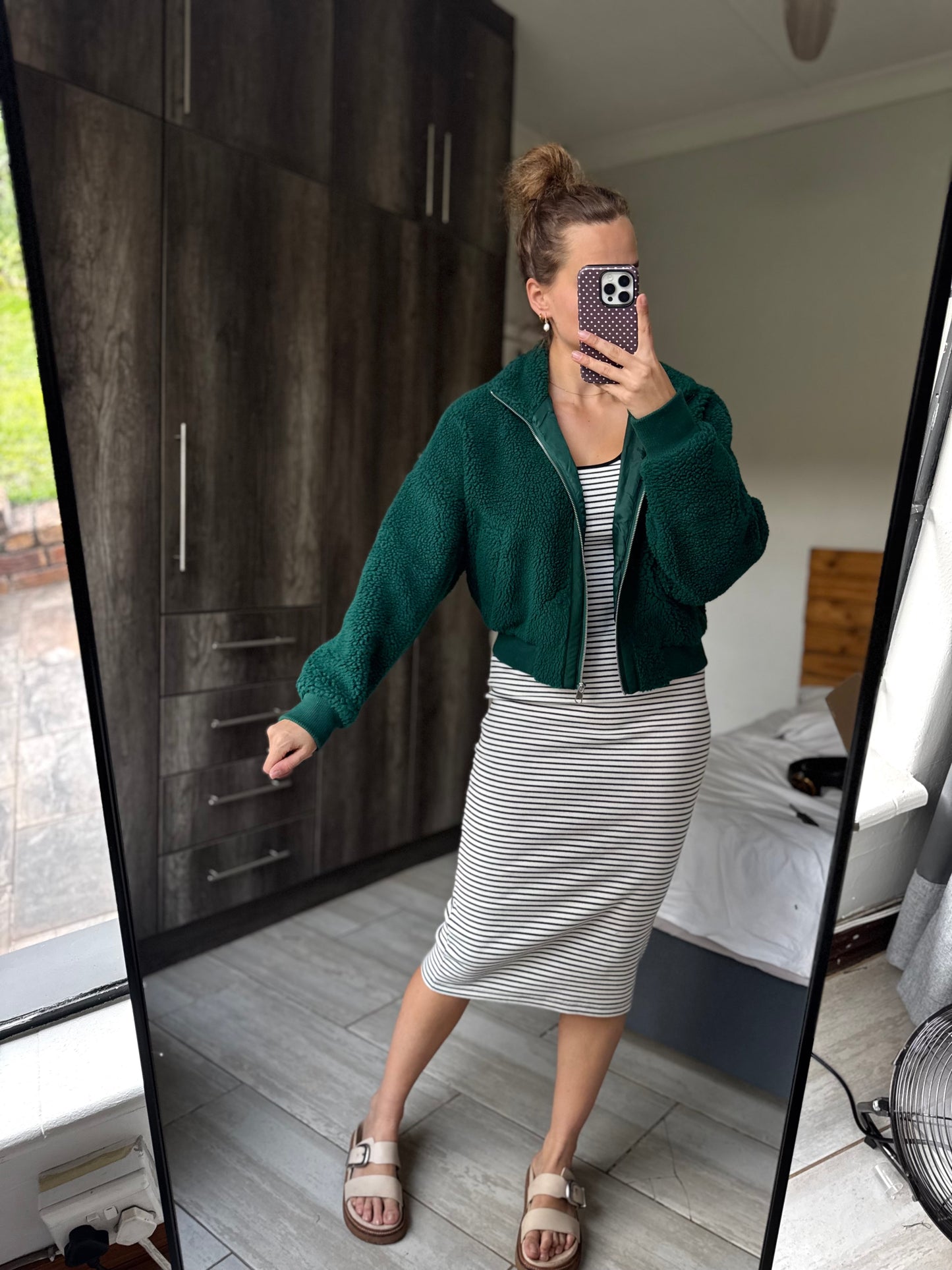 Supré green sherpa jacket (G)