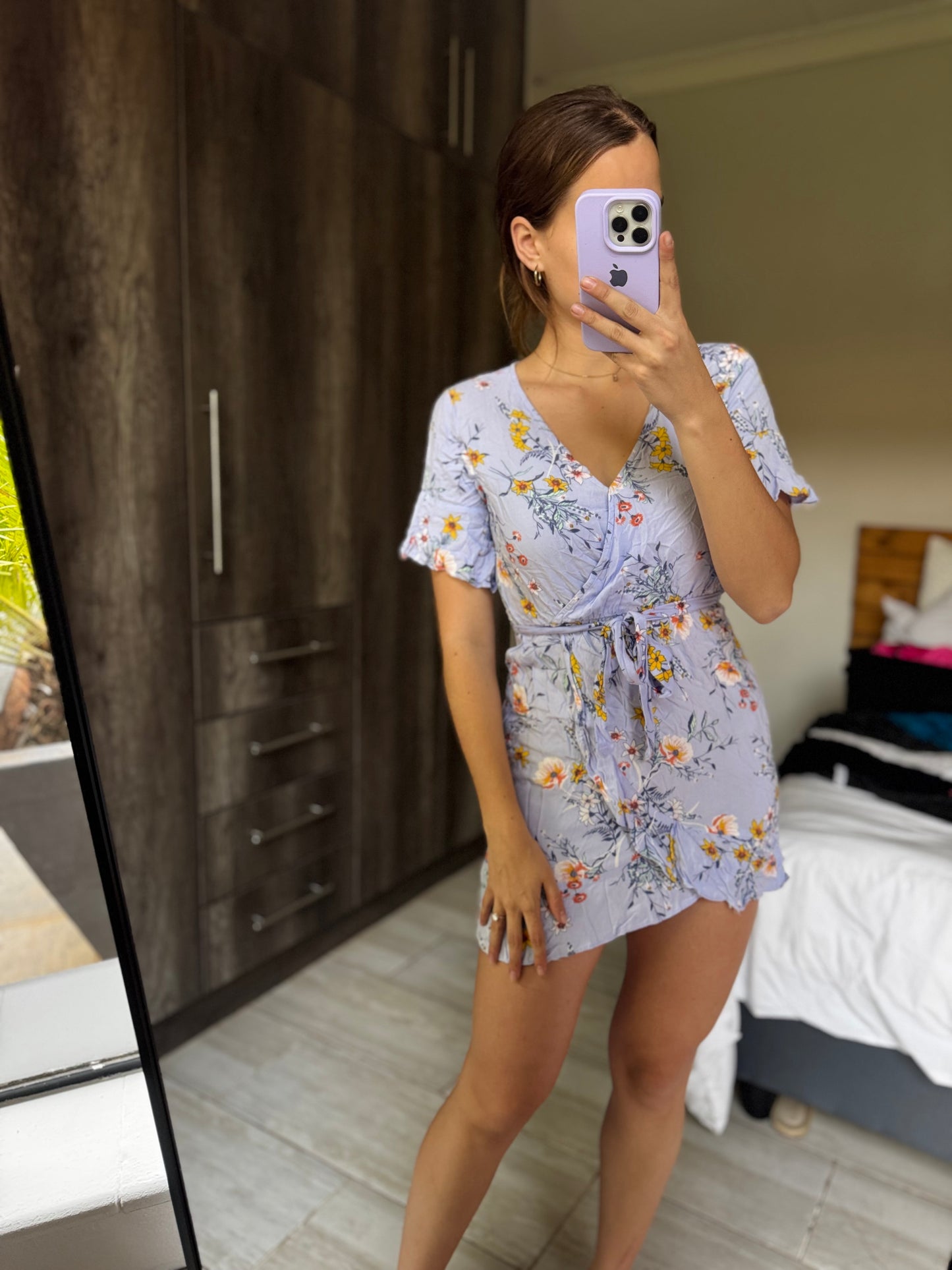 Old Khaki floral dress (D)