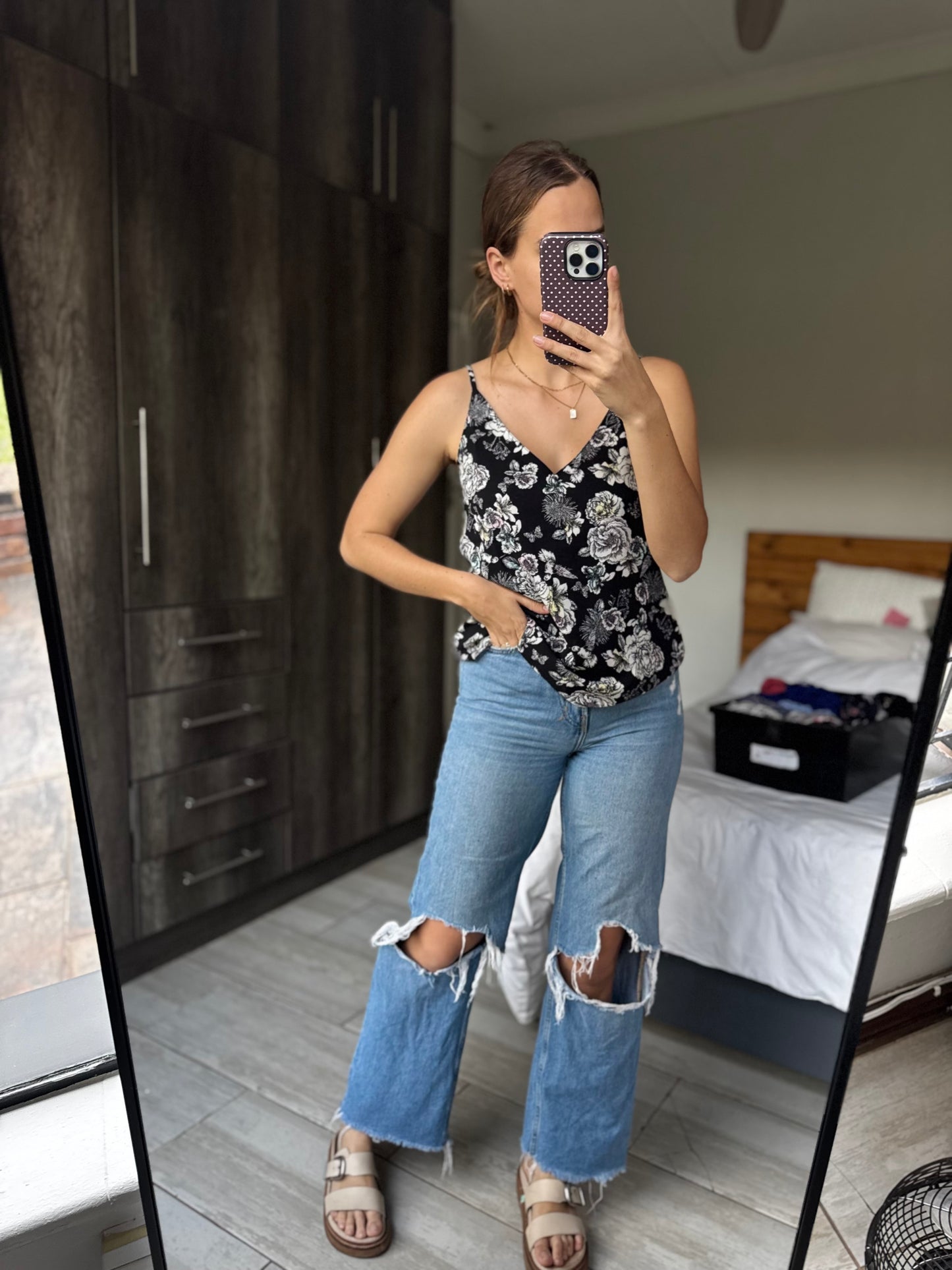Cotton on floral cami (A)