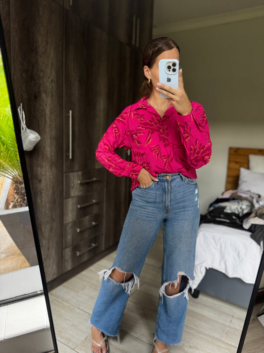 Pink button down (SSS)