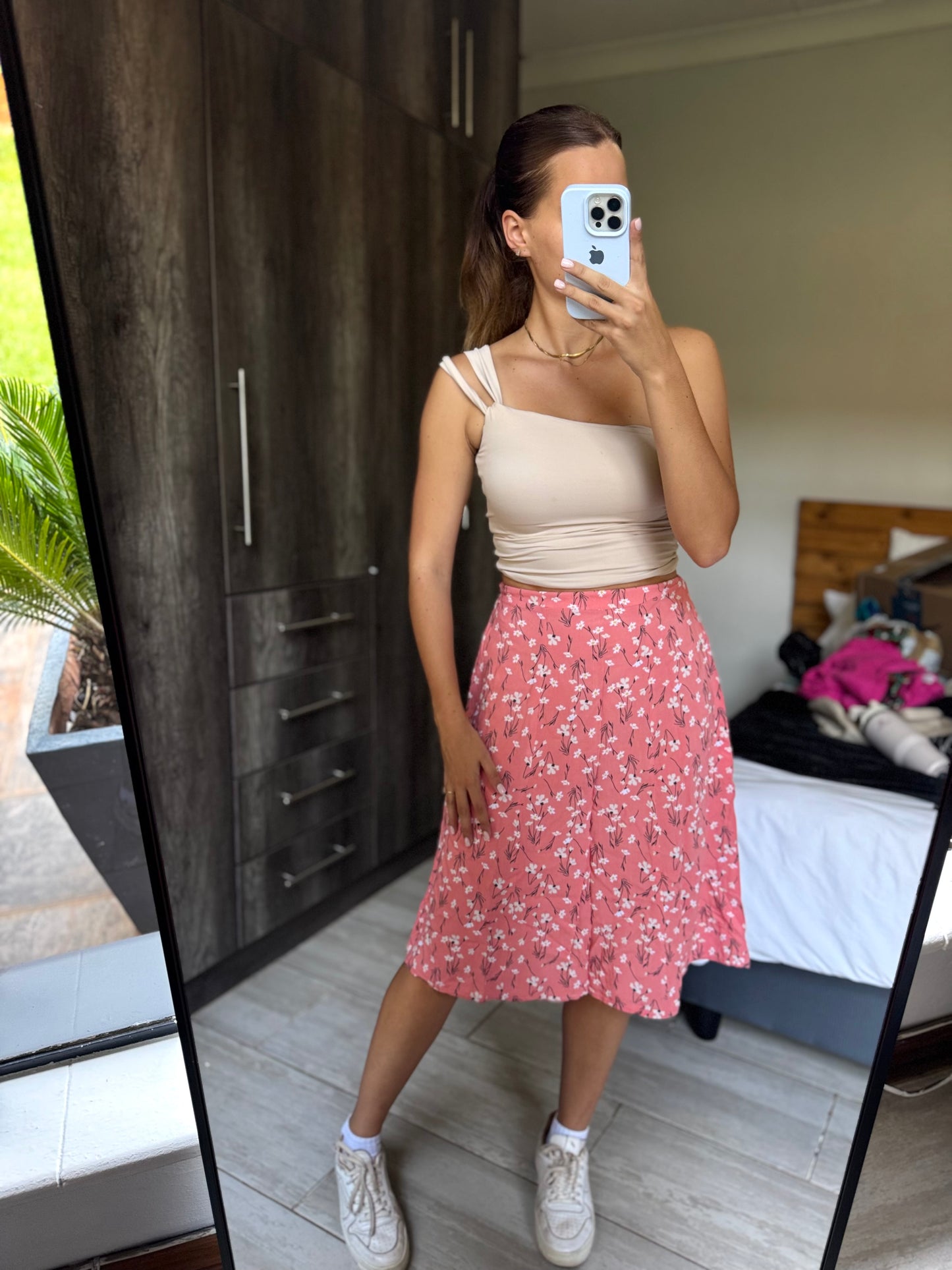 Floral midi skirt (Q)