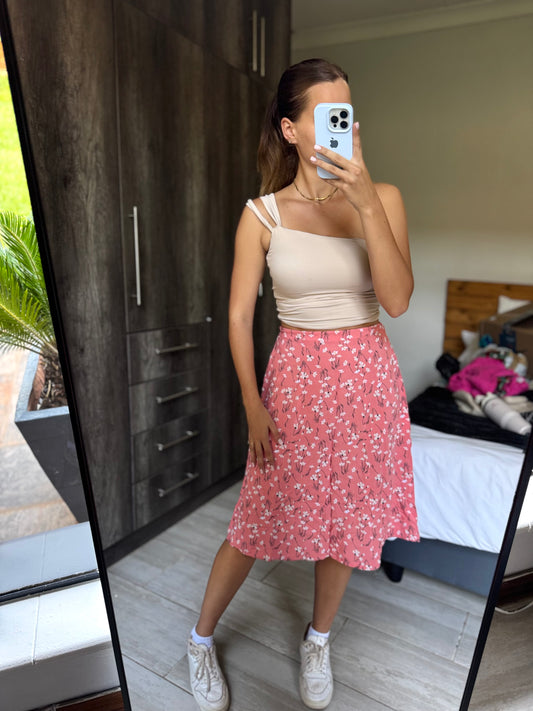 Floral midi skirt (Q)