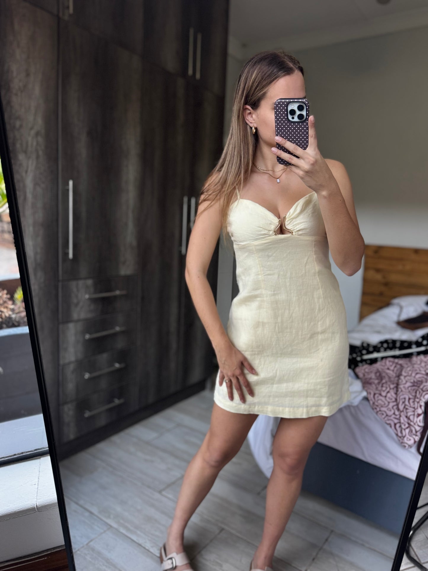 Cotton on yellow dress