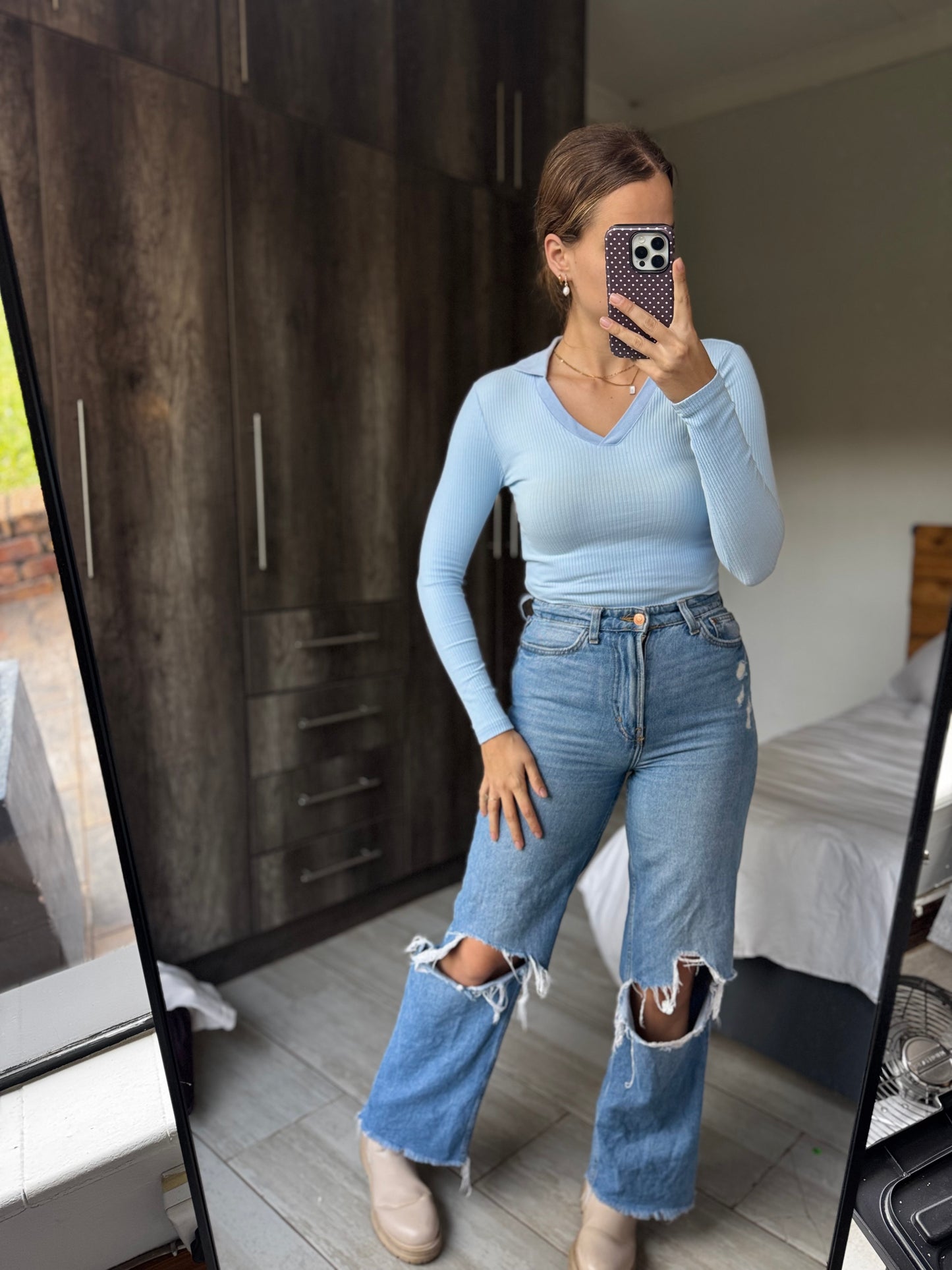 Blue top (D)