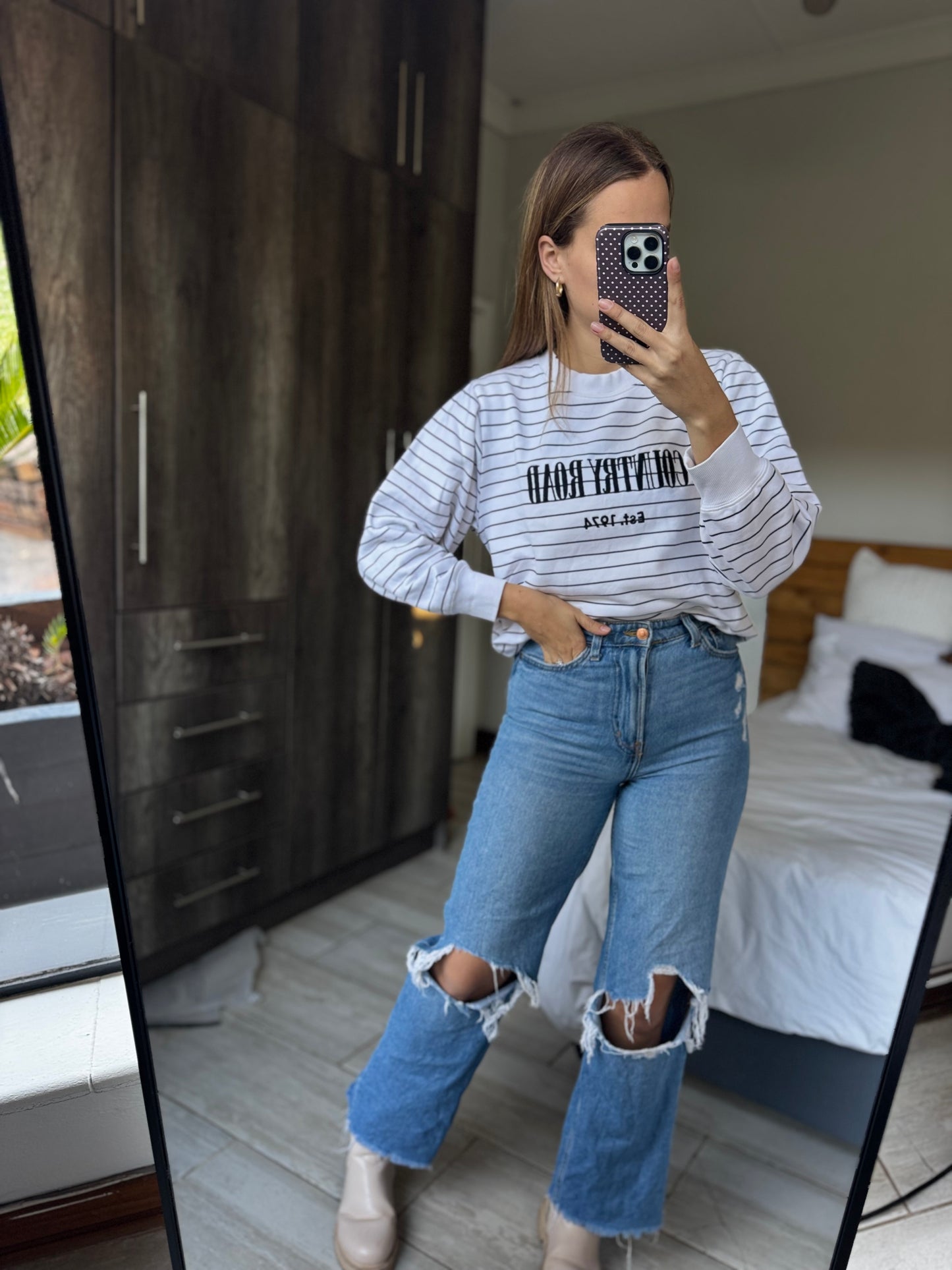 Country Road striped sweatshirt