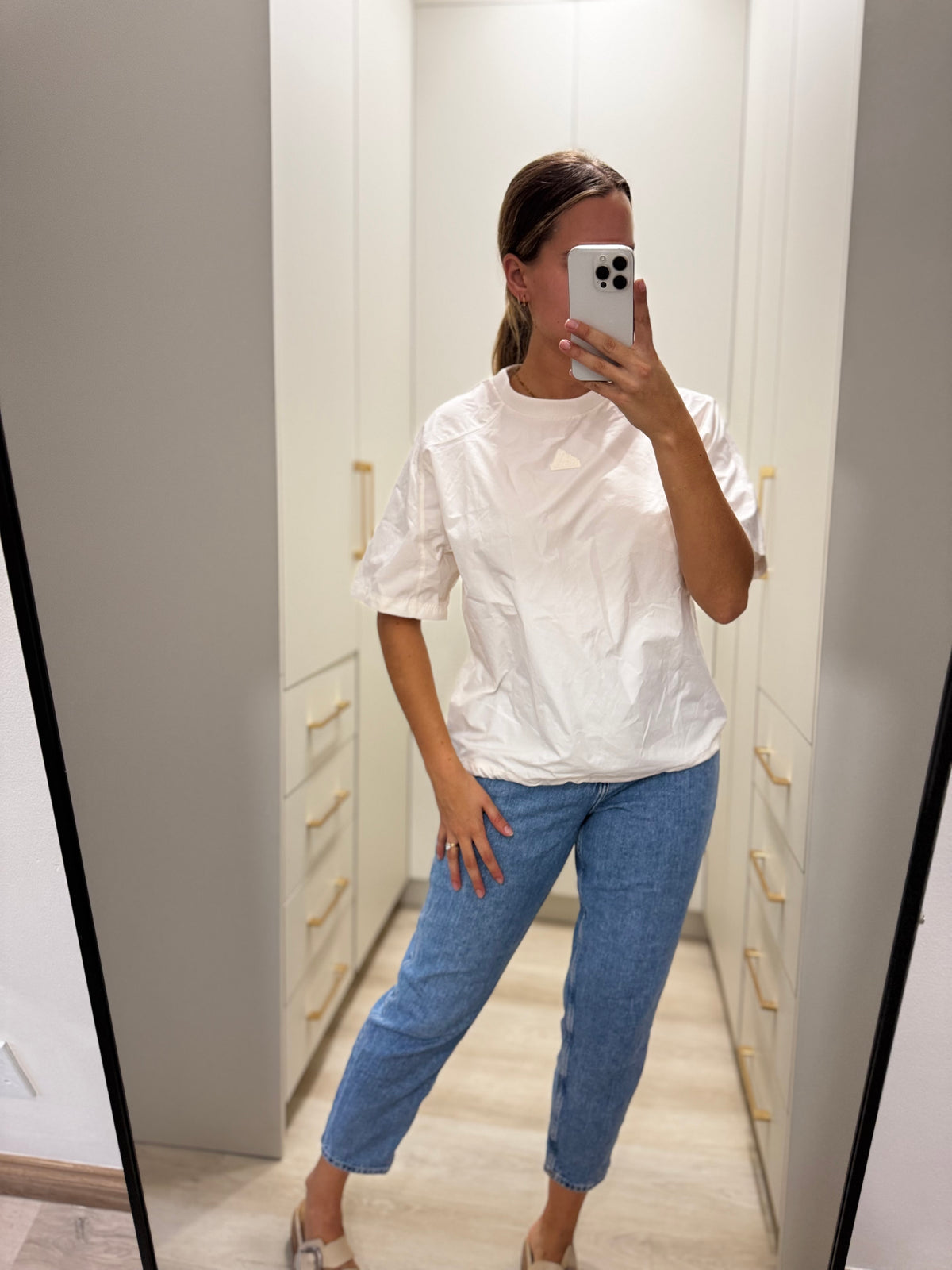 ADIDAS cream top (G)