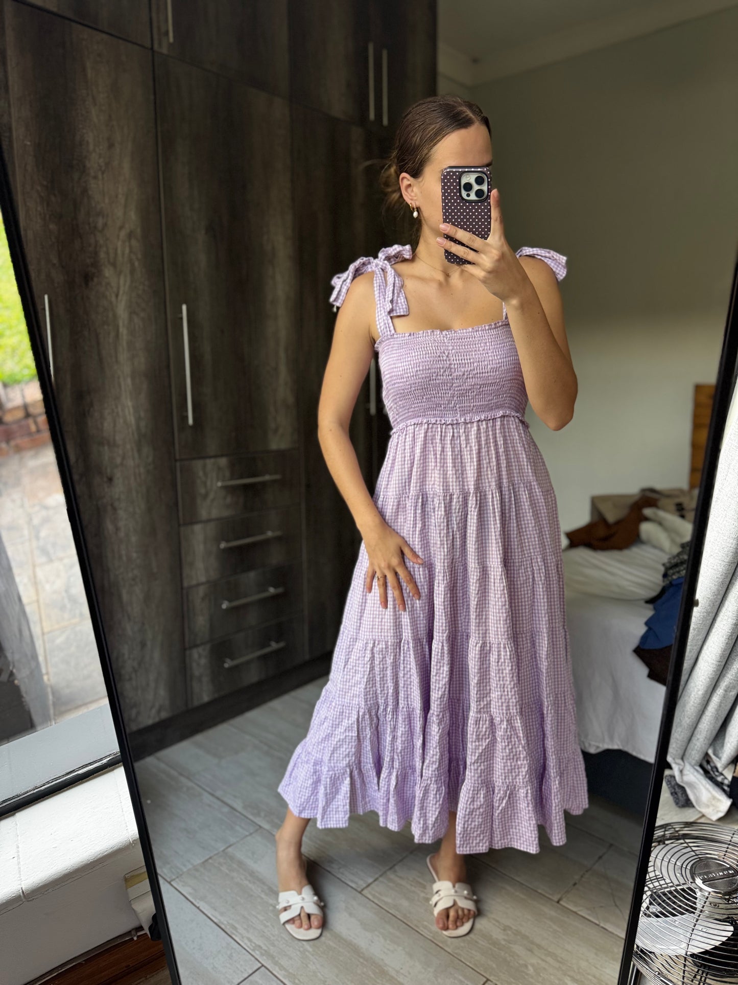 Lilac checkered dress (PP)