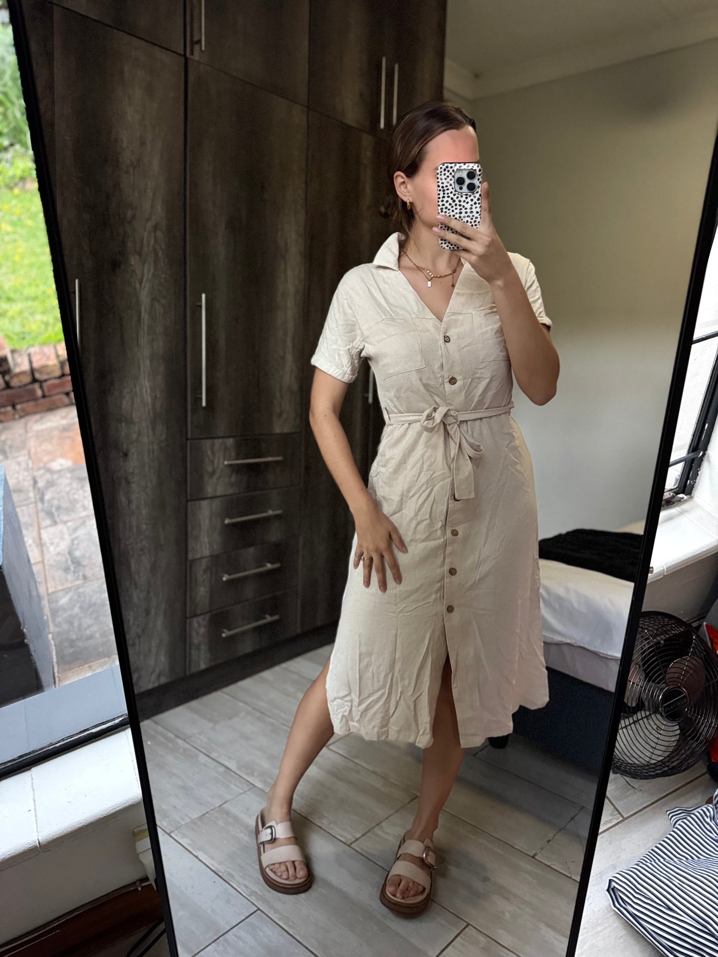 Cream midi dress (AA)