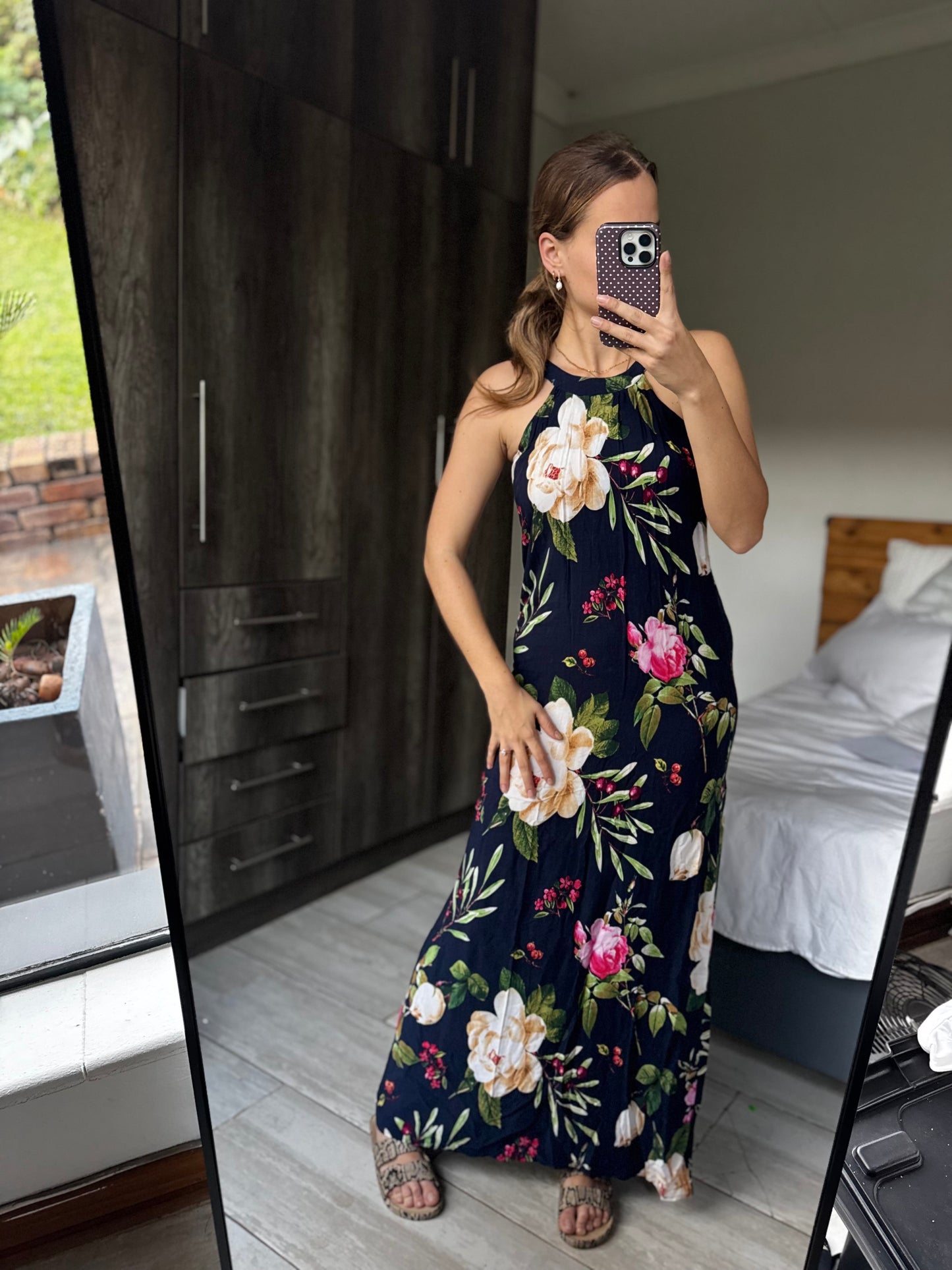 Navy floral dress (AA)