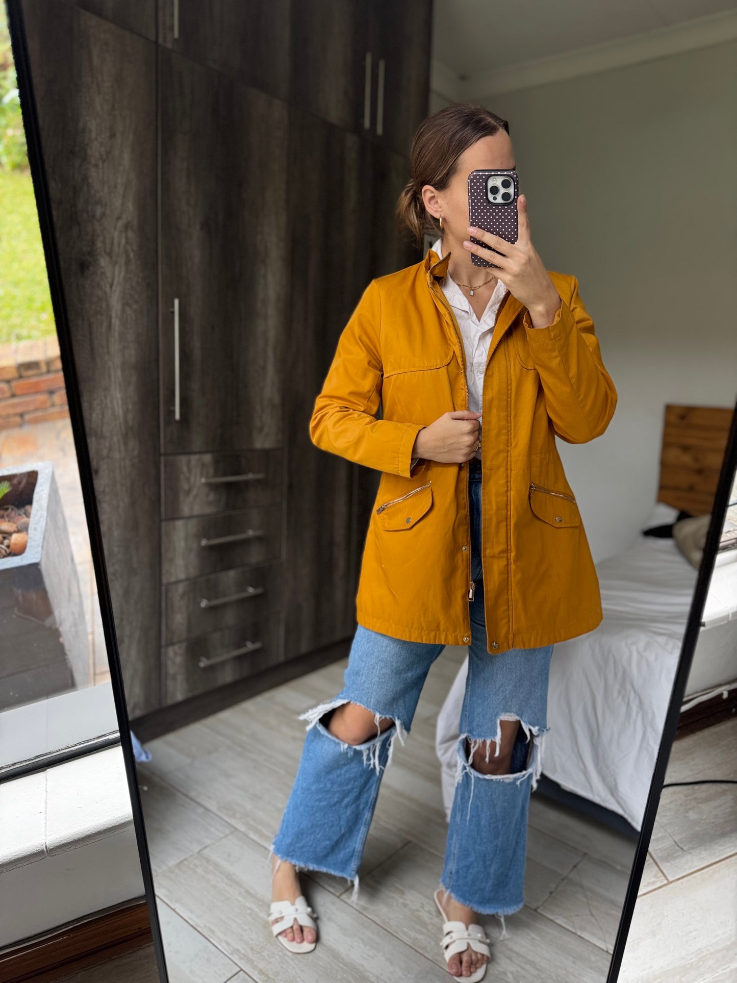 Woolworths mustard yellow jacket (L)