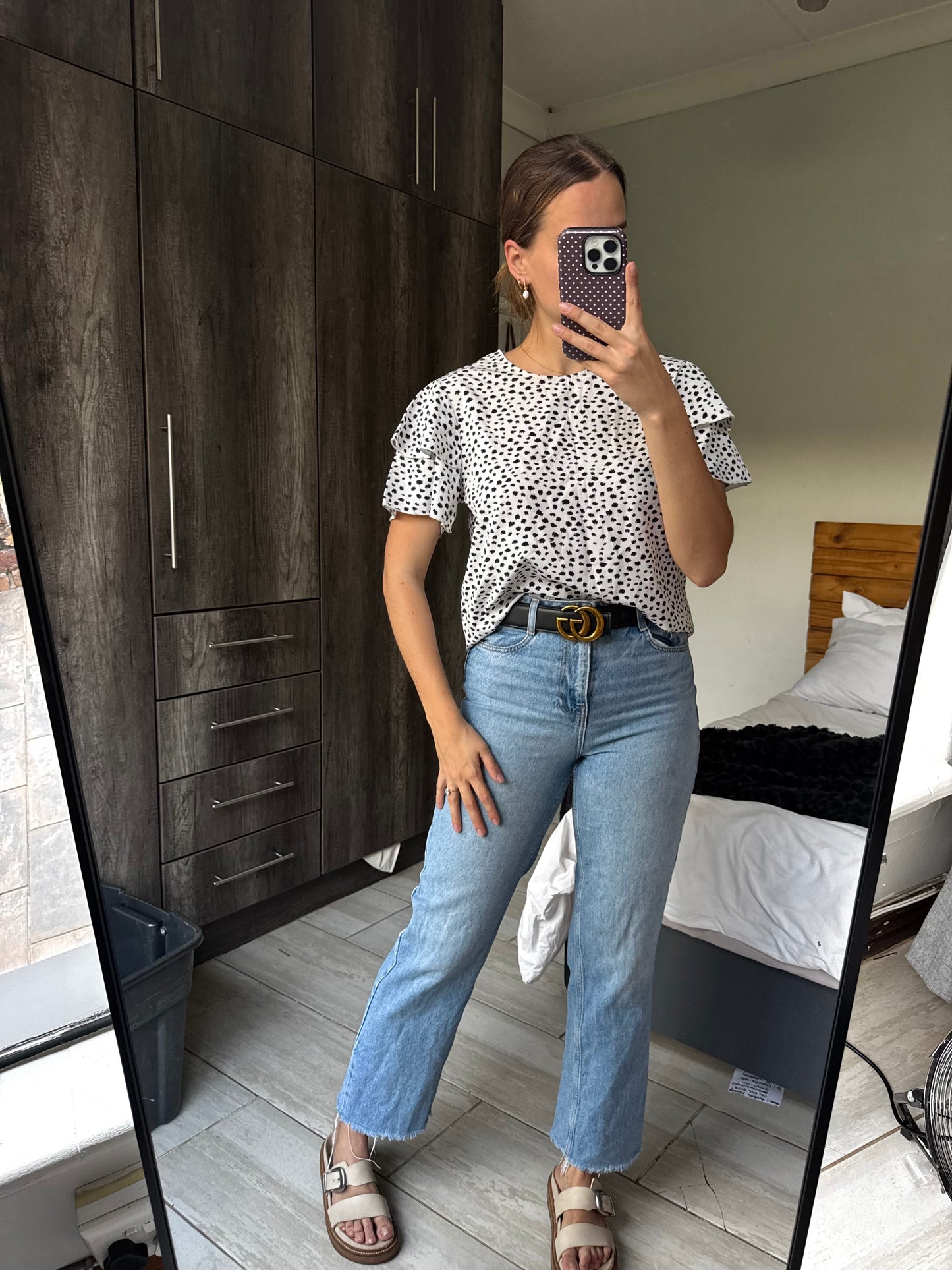 Polka dot top (W)