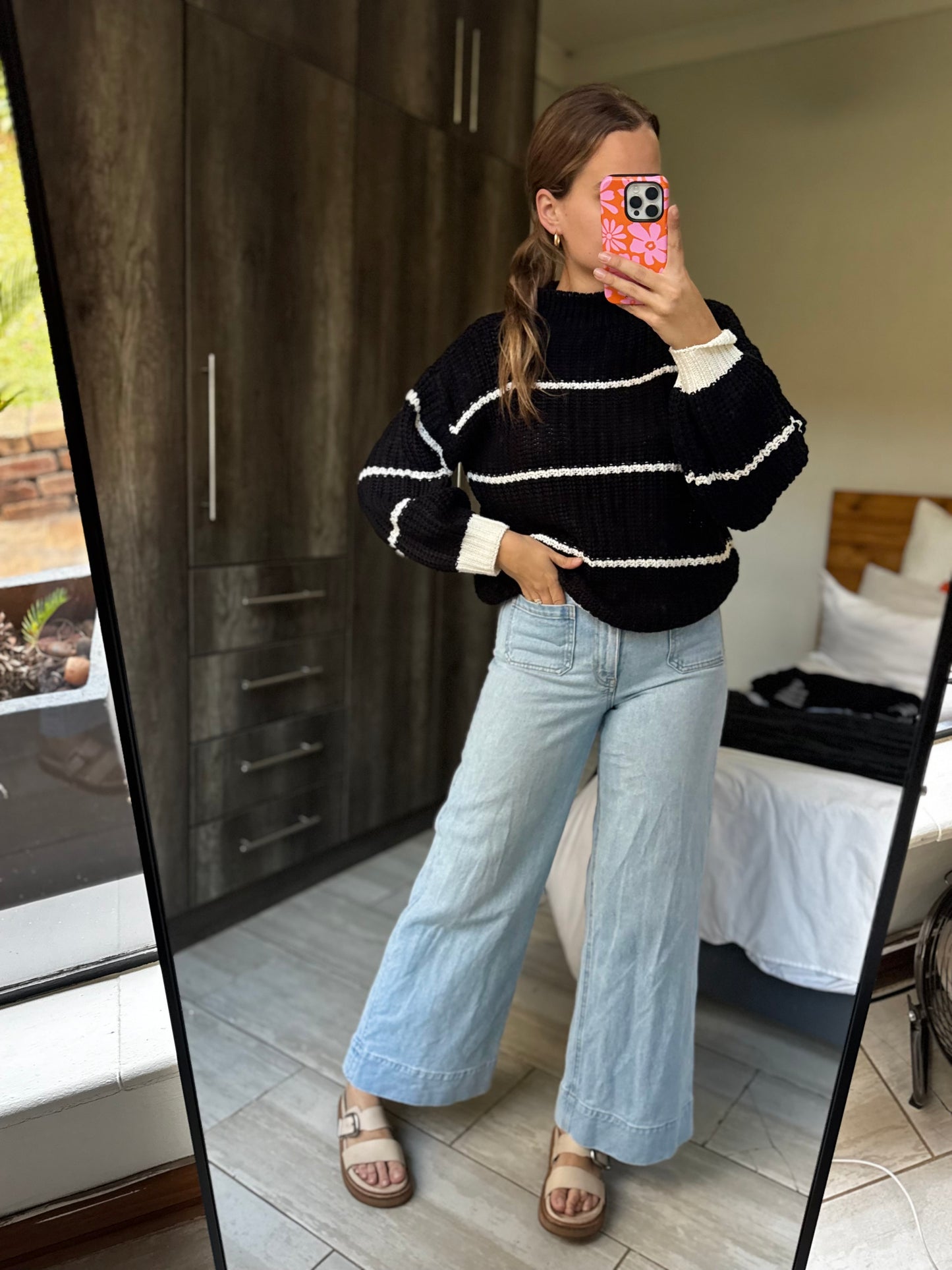 Striped knitted sweater (CC)