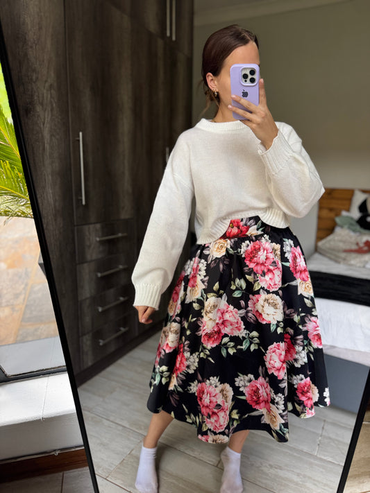Floral midi skirt (QQ)
