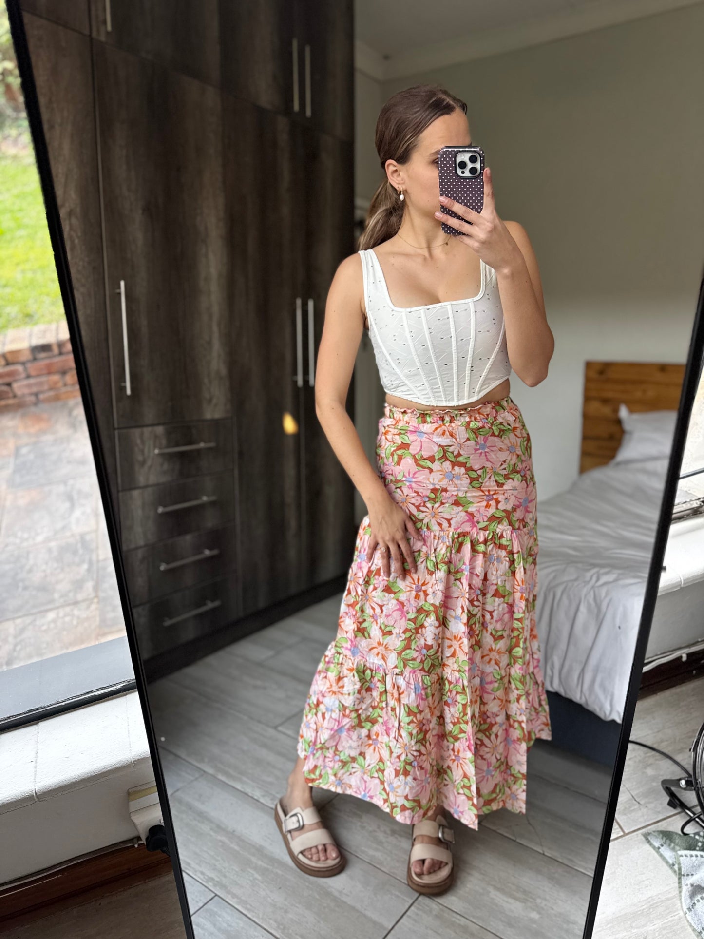 Cotton on floral skirt (RR)