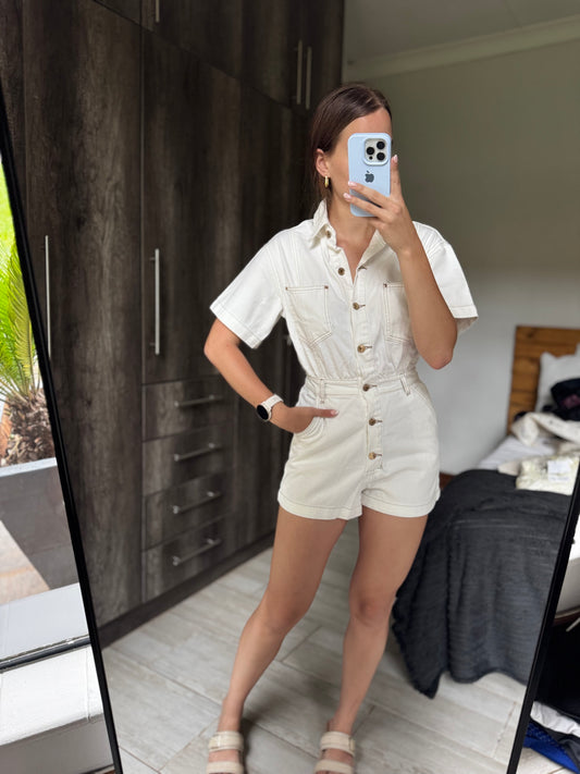 Brand New cream jumpsuit