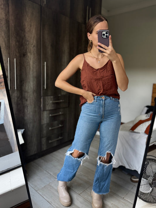 Cotton On brown cami (AA)