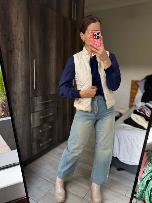 ZARA cream vest (Q)