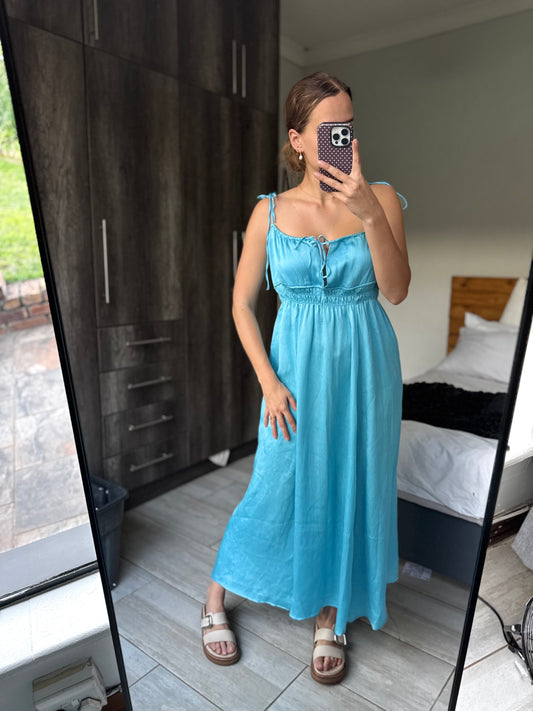 H&M blue dress (W)