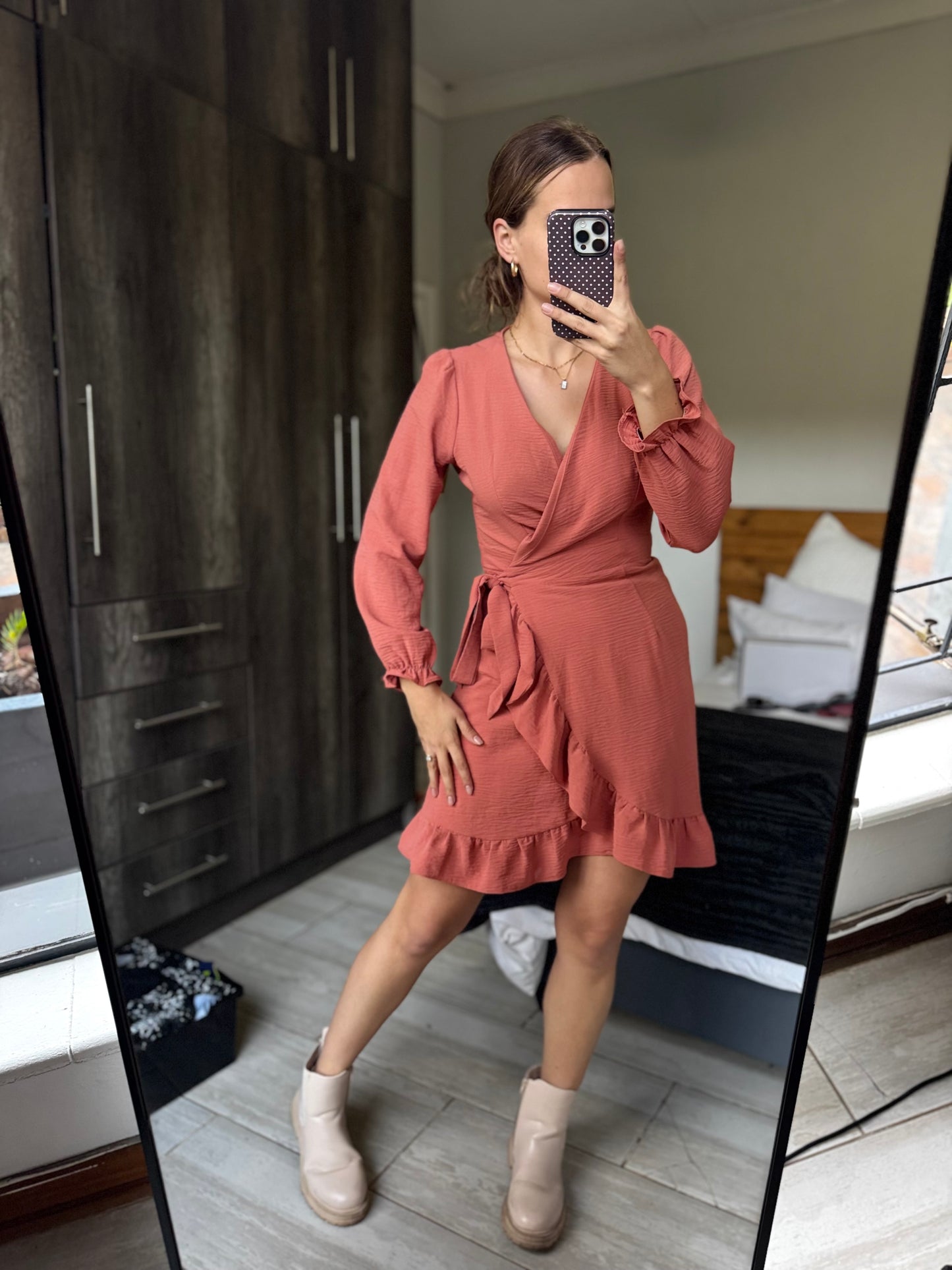 Pretty wrap dress (Z)