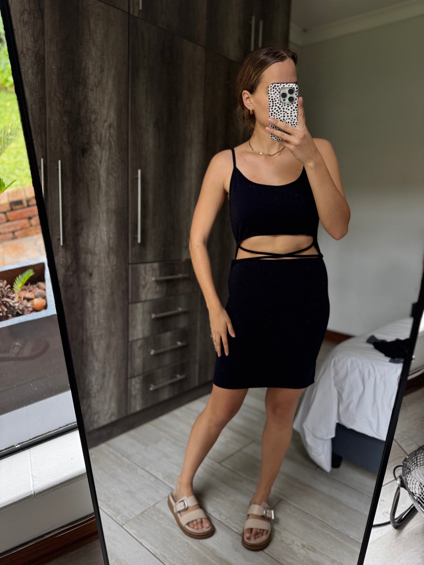 Factorie black ribbed dress (BB)