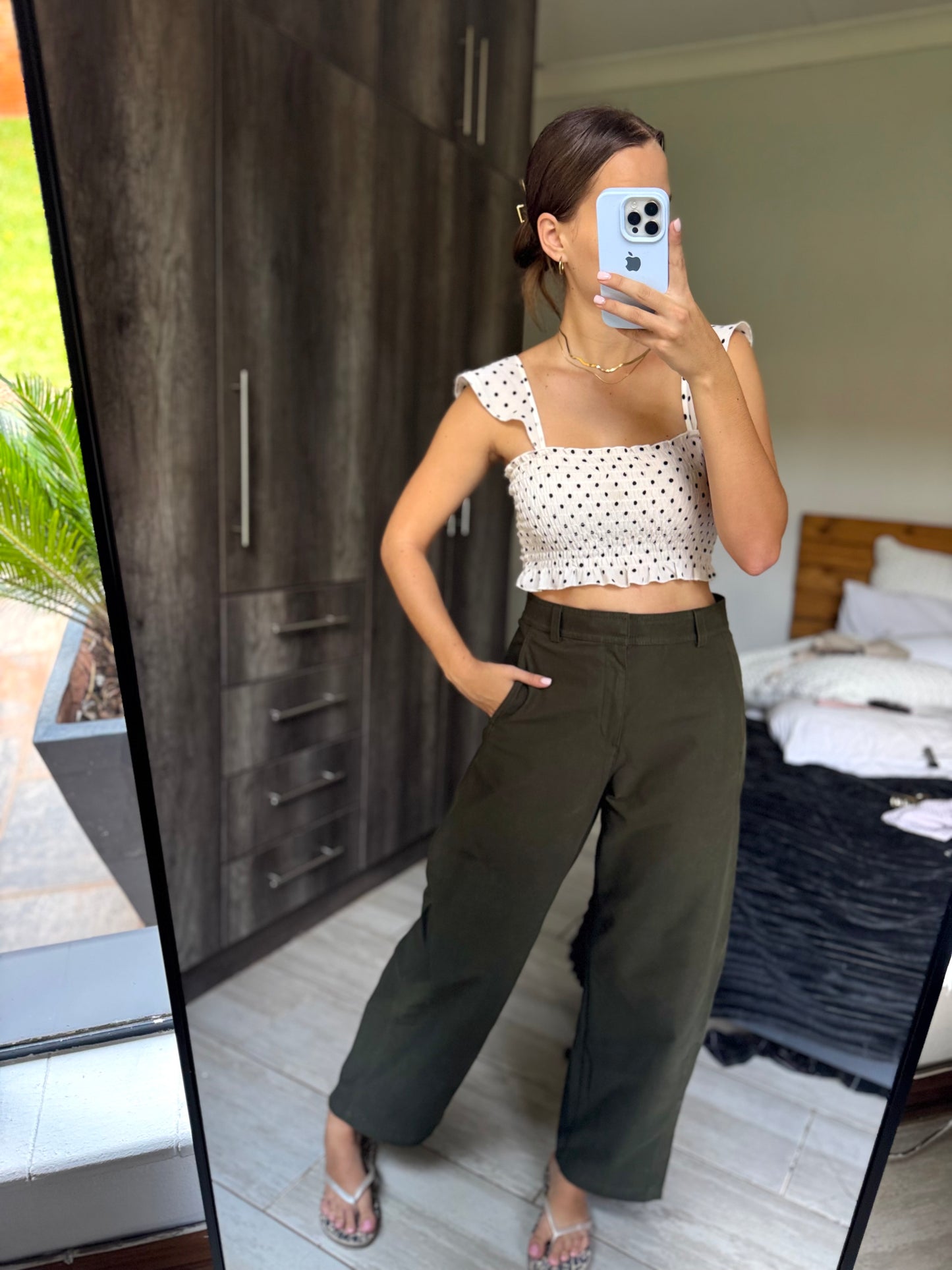 Brand New viral Uniqlo green pants (HH)