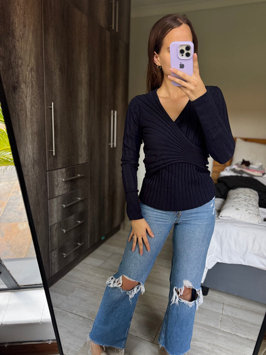 TRENERY navy top (X4)