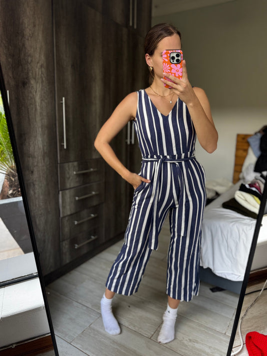 Old Khaki striped jumpsuit (Q)