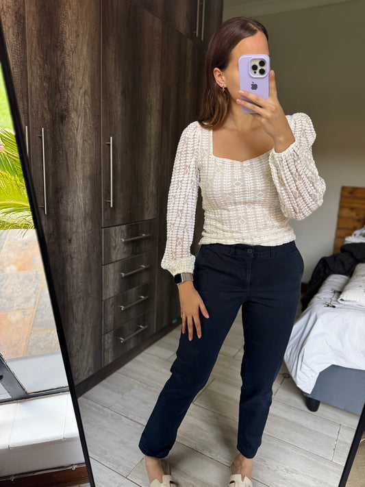 Woolworths navy pants (X4)
