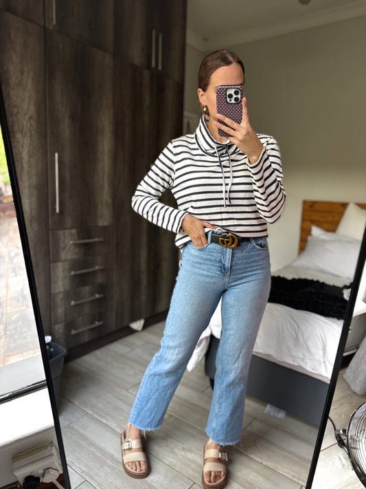 Striped hoodie (W)