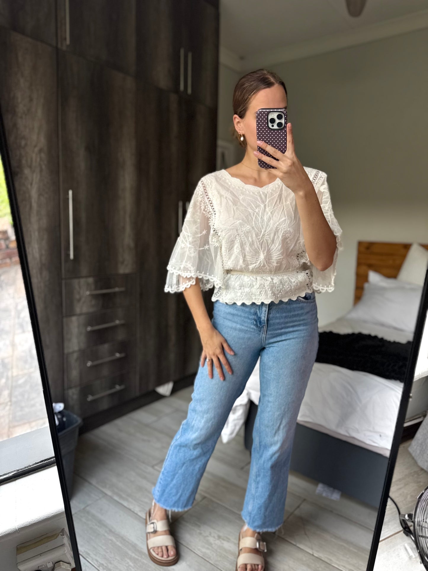 Queenspark lace top (W)